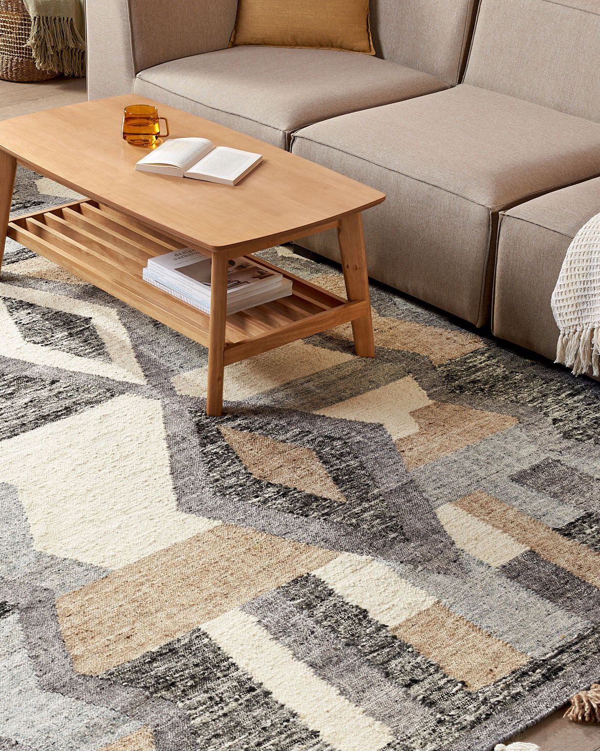 Rug AYGEZARD Multicolour 200 x 300 cm Wool Kilim