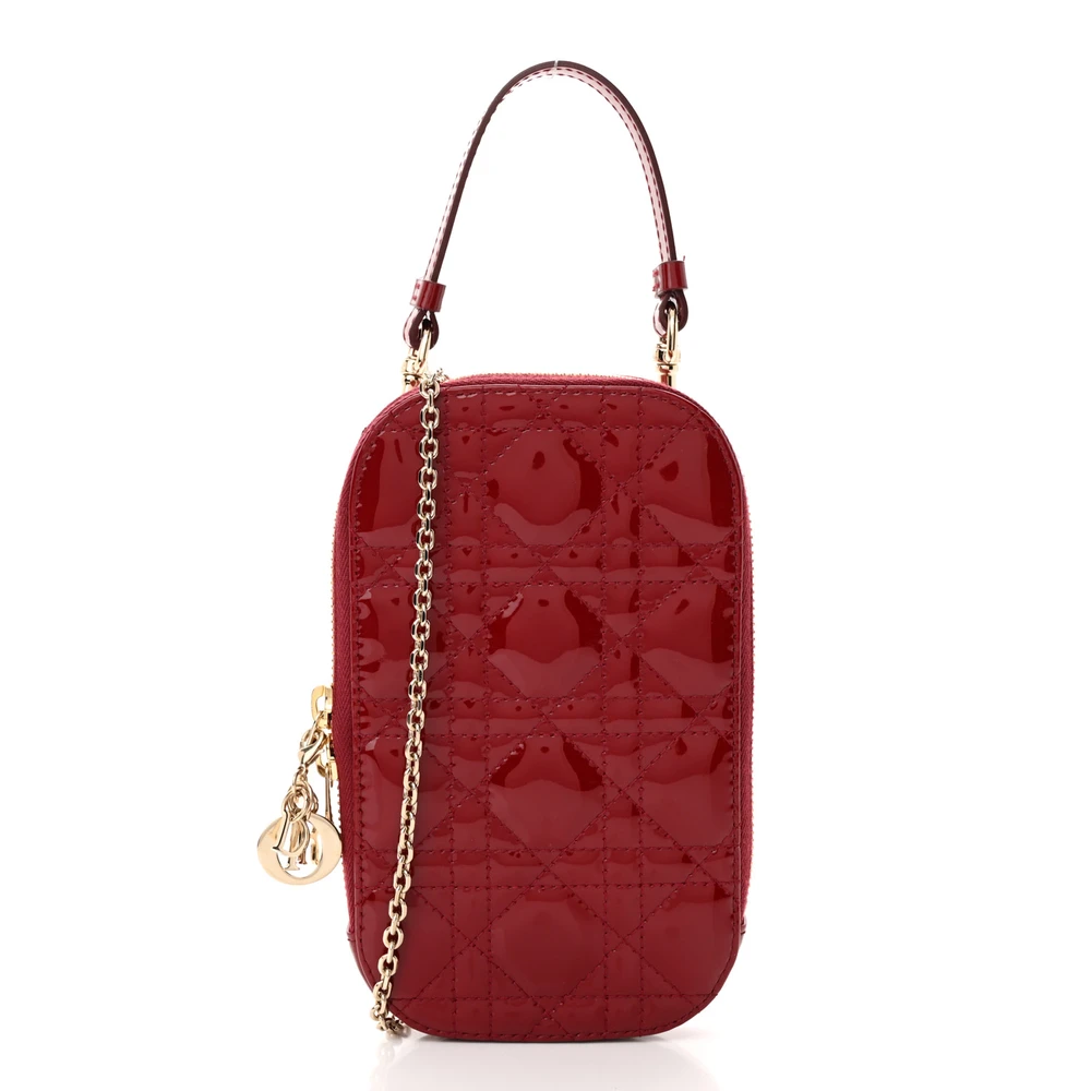 Replica Dior Lady Phone Holder with Gold Hardware Guide