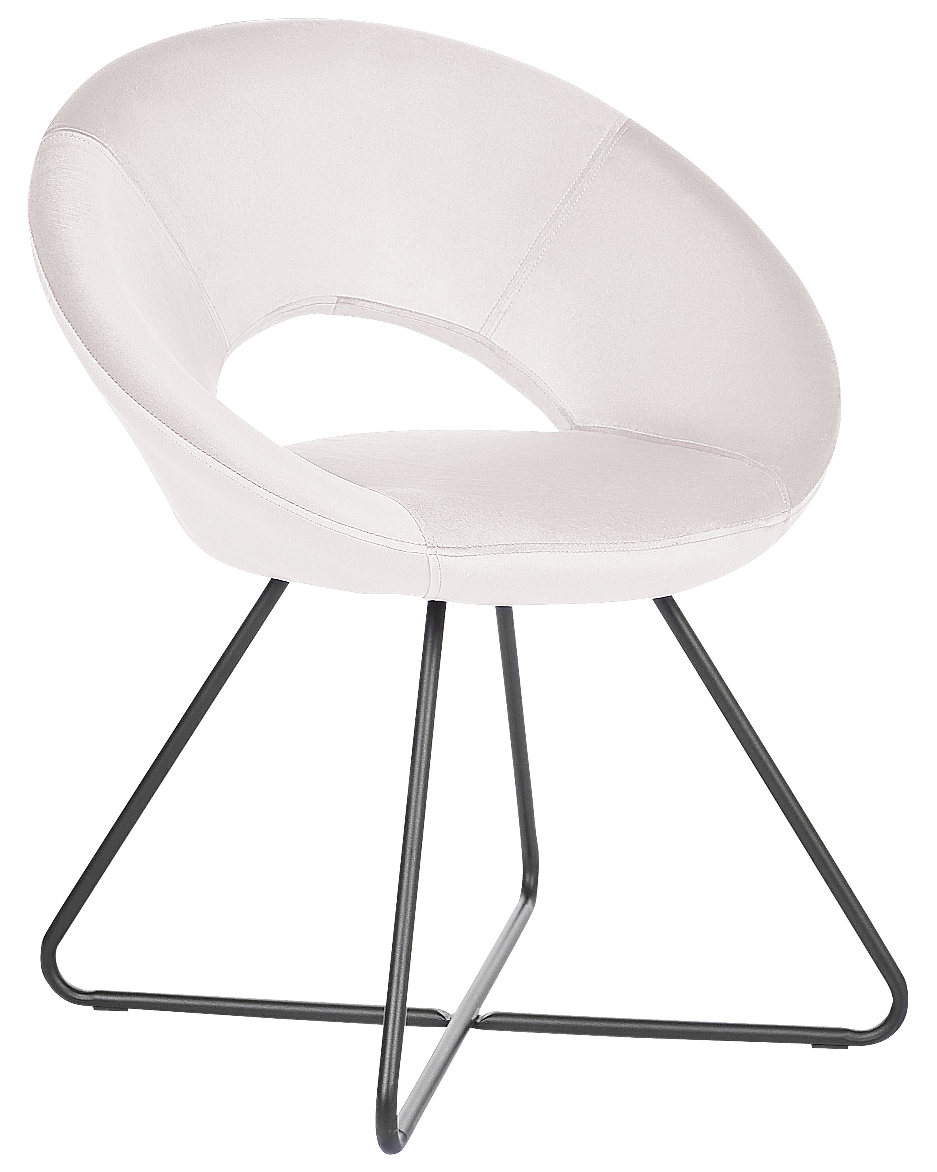 Dining Chair RACHEL Velvet Off-White