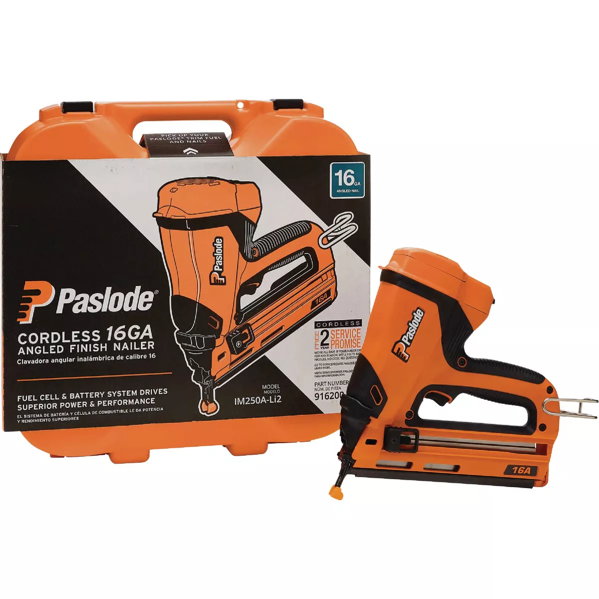 Paslode 7V Brushless 16-Gauge 2-1/2 In. Angled Cordless Finish Nailer Kit with Battery & Charger
