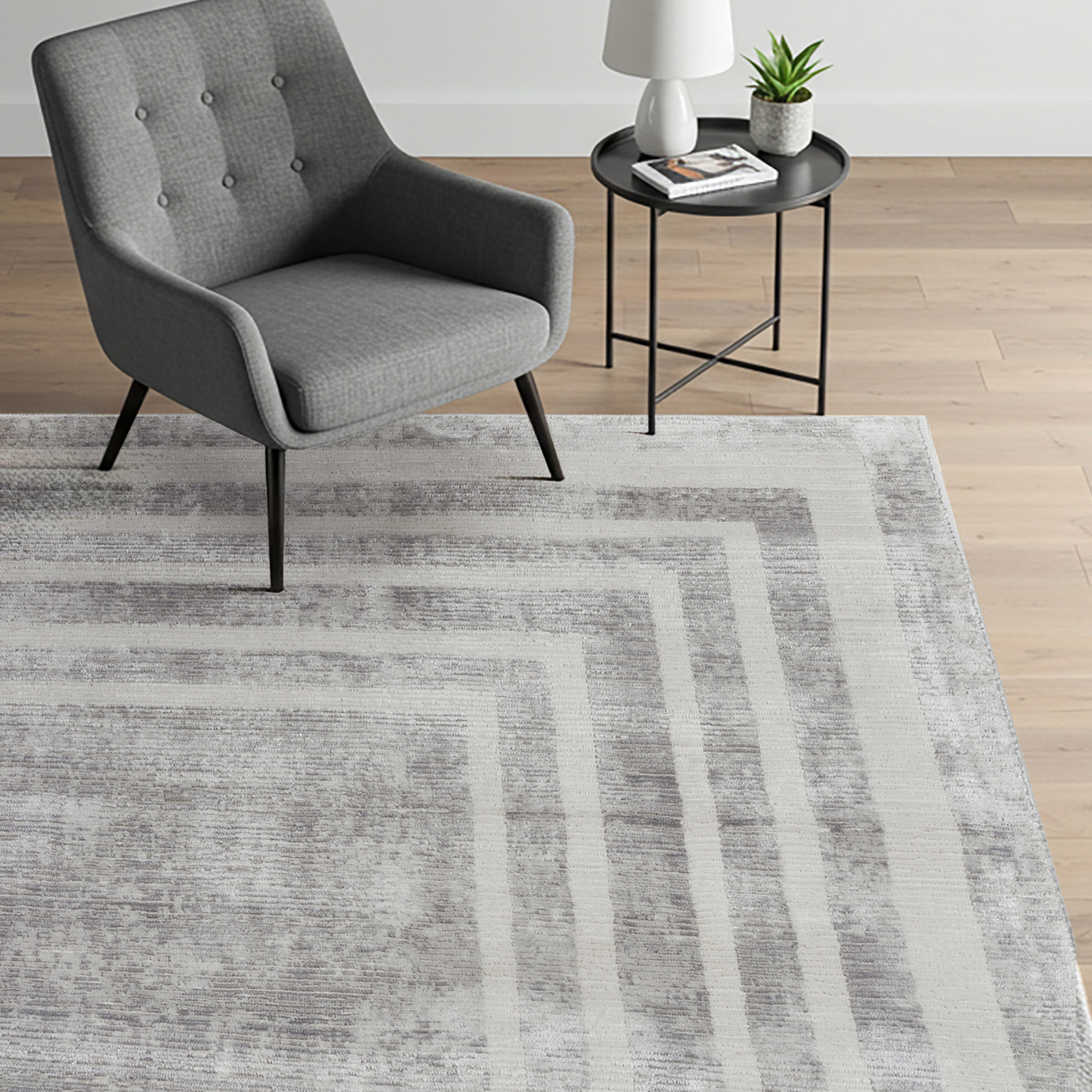Sasha Area Rug, Damson Gray, 7’10” x 10’