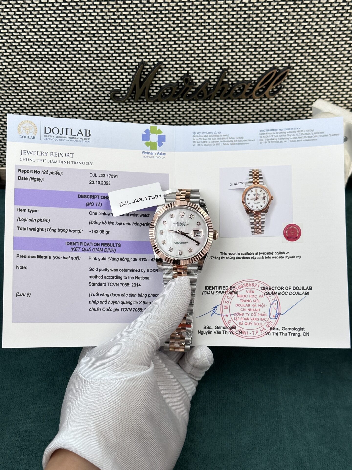Rolex Replica 11 Watch DateJust Rose Gold Wrapped Mother-of-Pearl Dial GM Factory 36mm - Elite Watch Atelier