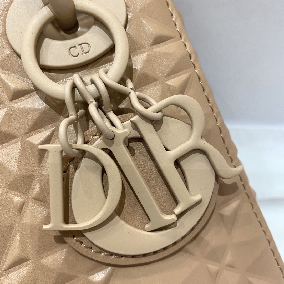 Dior Christian Dior Mini Lady Bag Beige For Women 6.5in/17cm