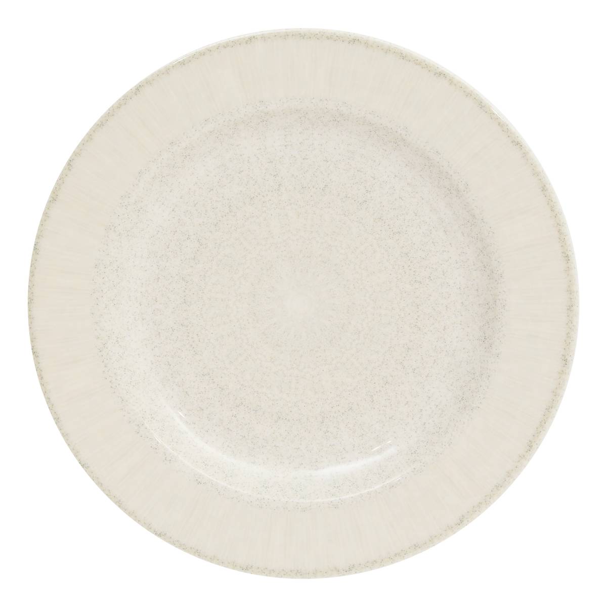 Dessert plate "Solene" D.22.7 cm, Beige