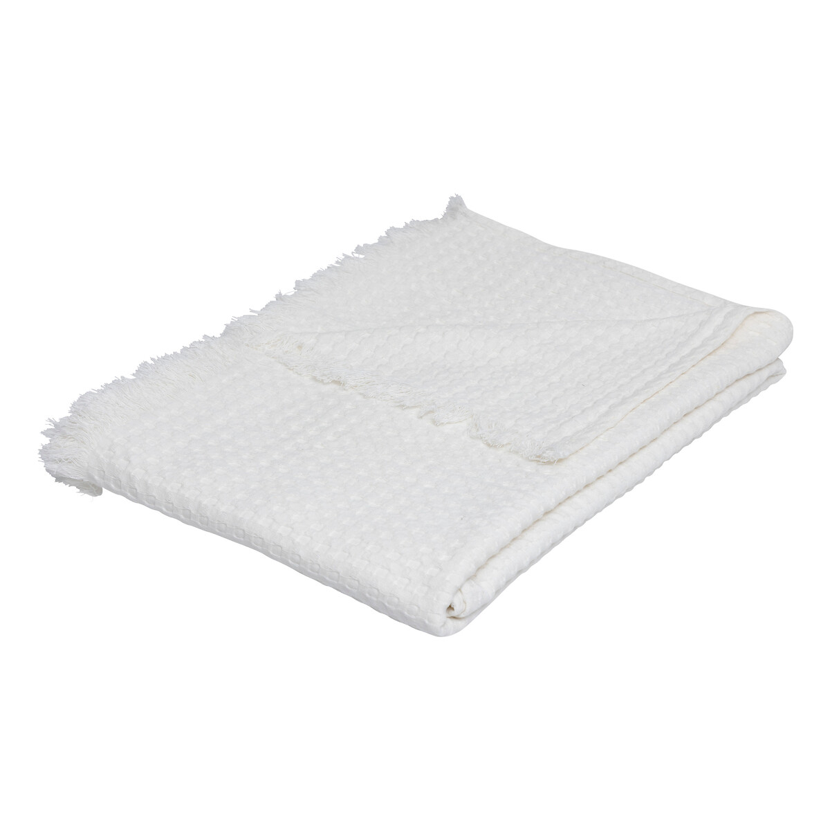 "Widdy" bedspread, cotton White, 130x180 cm