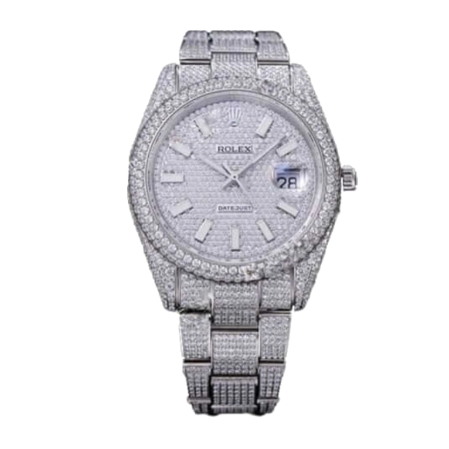 Rolex Datejust 116334 Iced Out Diamond Pave Dial Replica - Elite Watch Atelier
