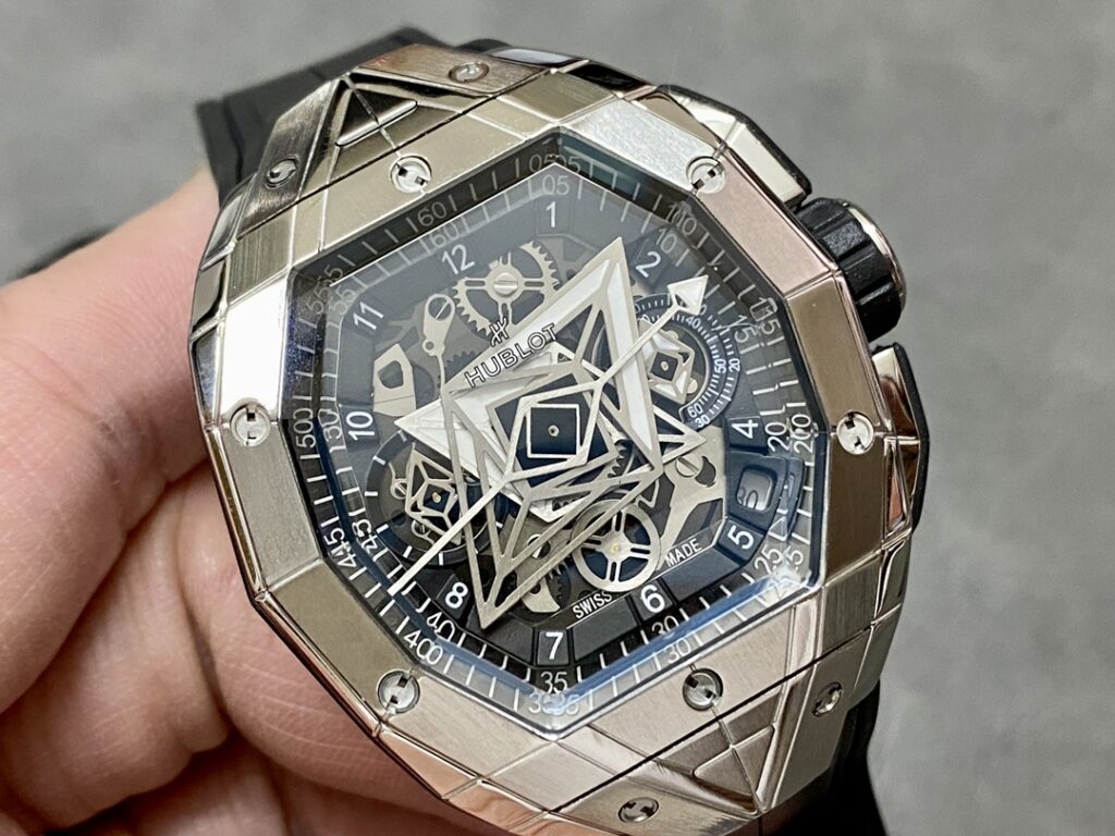 Hublot Replica Watch Spirit Of Big Bang Sang Bleu Rubber Strap 42.2mm - Elite Watch Atelier
