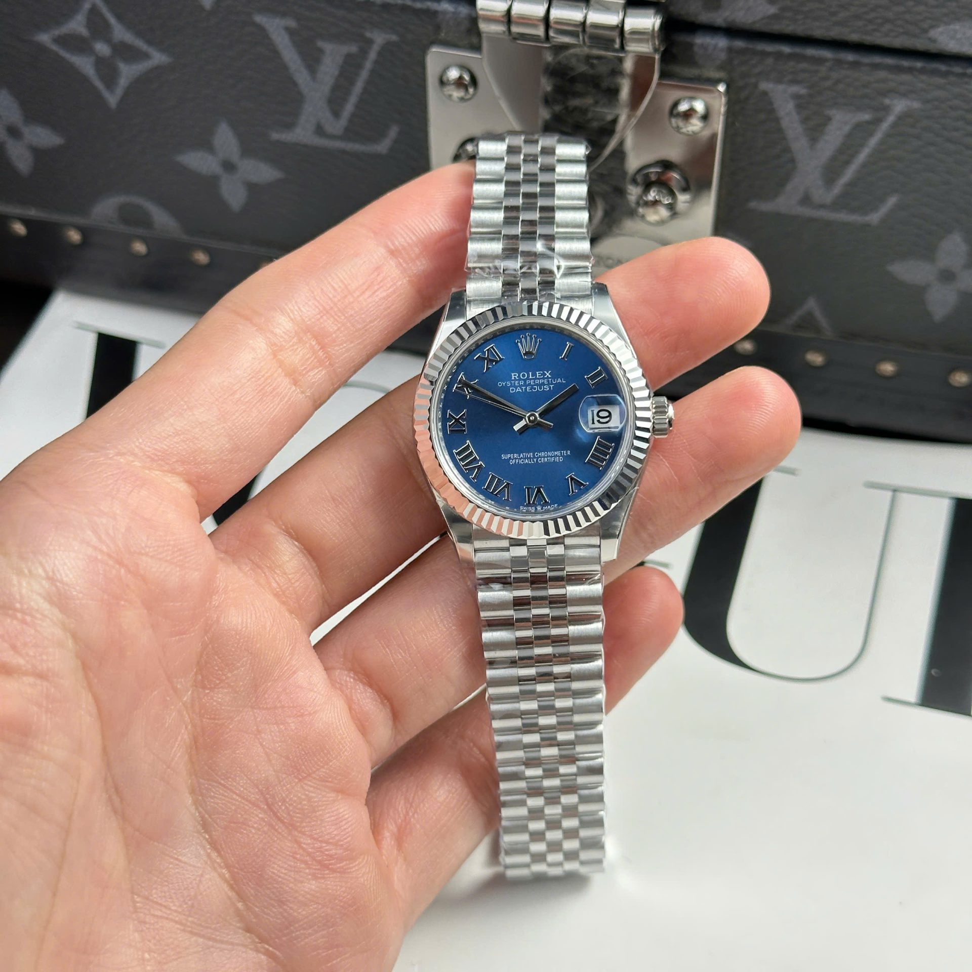 Rolex DateJust Clone Watches Dial Blue Jubilee Strap THB Factory 31mm - Elite Watch Atelier