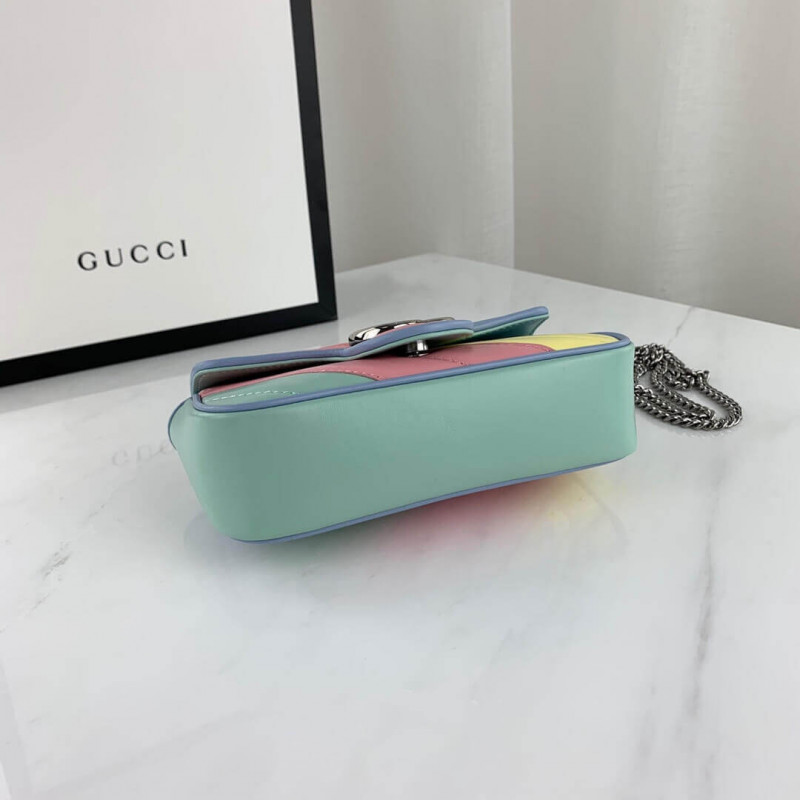 Replica Gucci Gg Marmont Super Mini Bag In Pastel And Rainbow 4764331:1High-quality replica