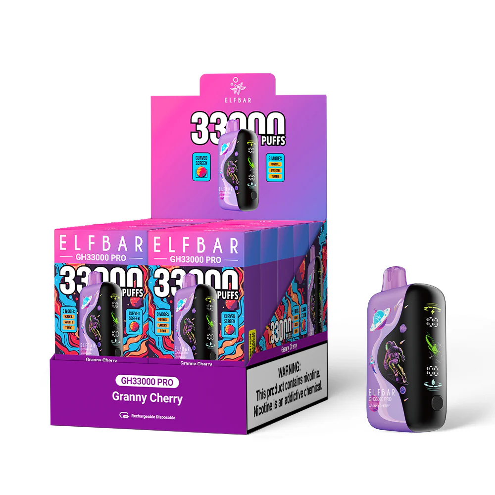 ELFBAR GH33000 PRO vape usa e getta ricaricabile (tutti i gusti)