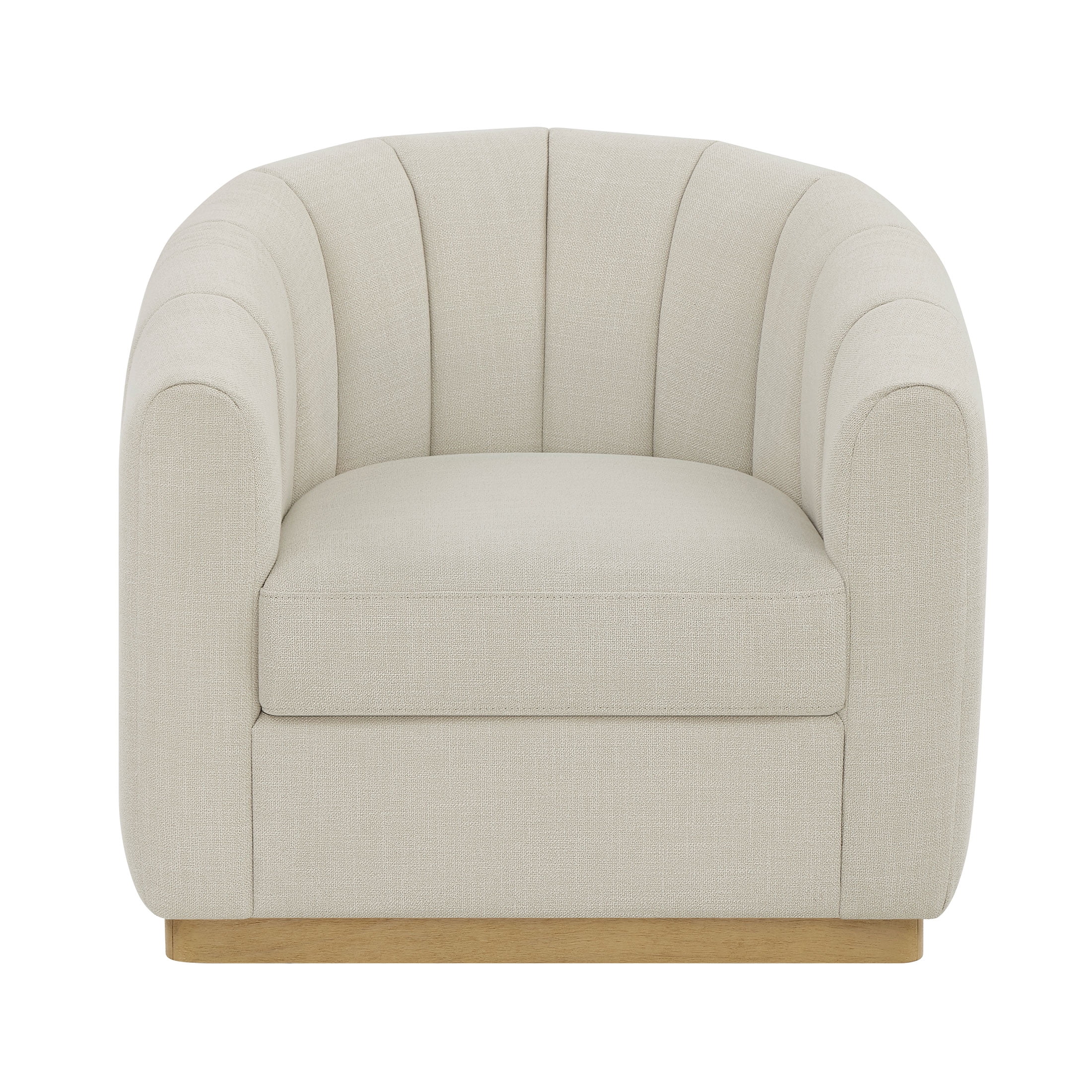 Better Homes & Gardens Lillian Accent Swivel Chair, Cream Linen - Image 11