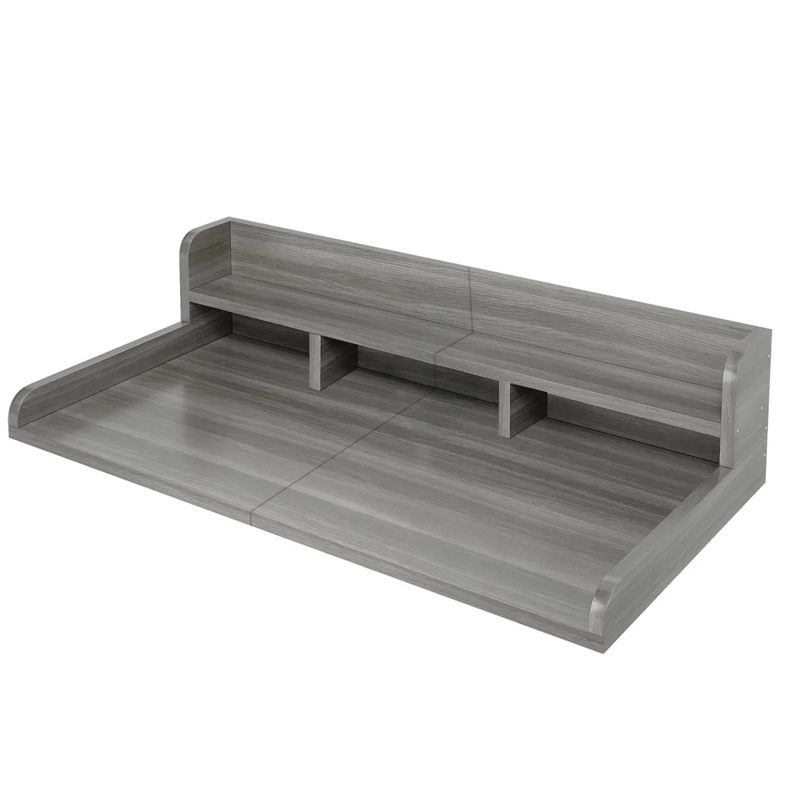 Modern Washer Dryer Countertop with 2-Tier Shelf,Laundry Room Countertop Organization Storage with 2.75" H Guard Edge Rails,Non-Slip Pad,Waterproof and Easy to Clean,54"W x 27.55"D,Natural Wood - Image 15