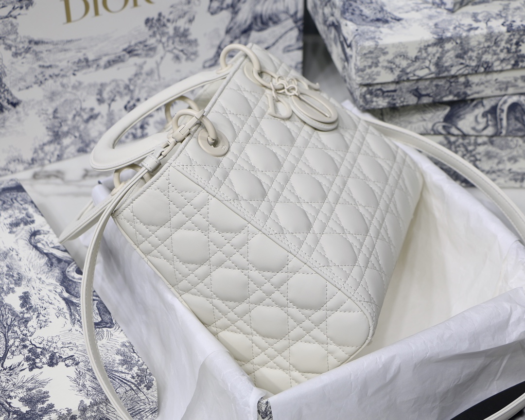 Medium Lady Bag  Black/White/Beige/Grey For Women 9.5in/24cm M0565ONGE_M9001:1High-quality replica