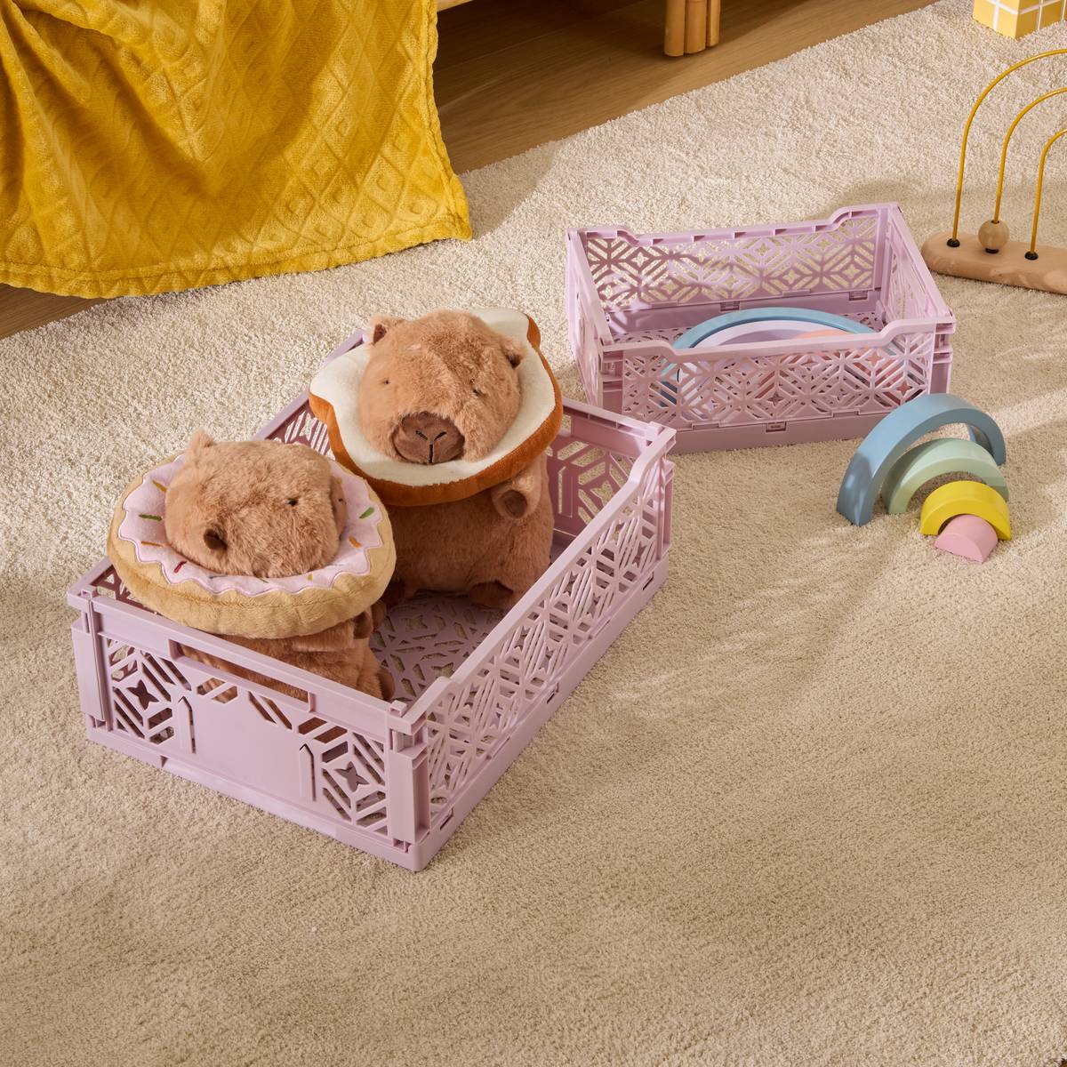 Crate "Arry" Lilac, 30x20 cm