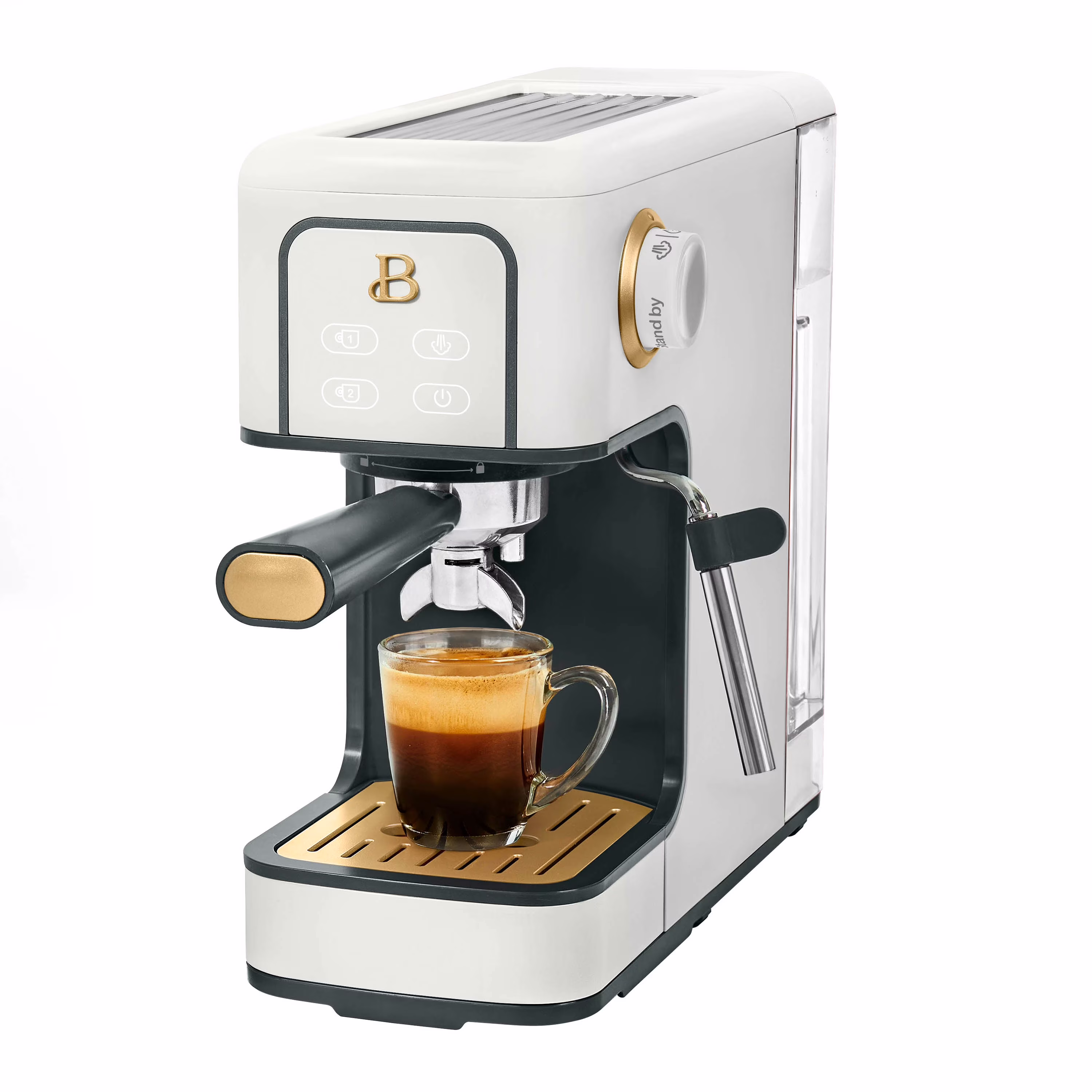 Beautiful Slim Espresso Machine with 20-Bar Pressure, Black Sesame by Drew Barrymore - Image 5