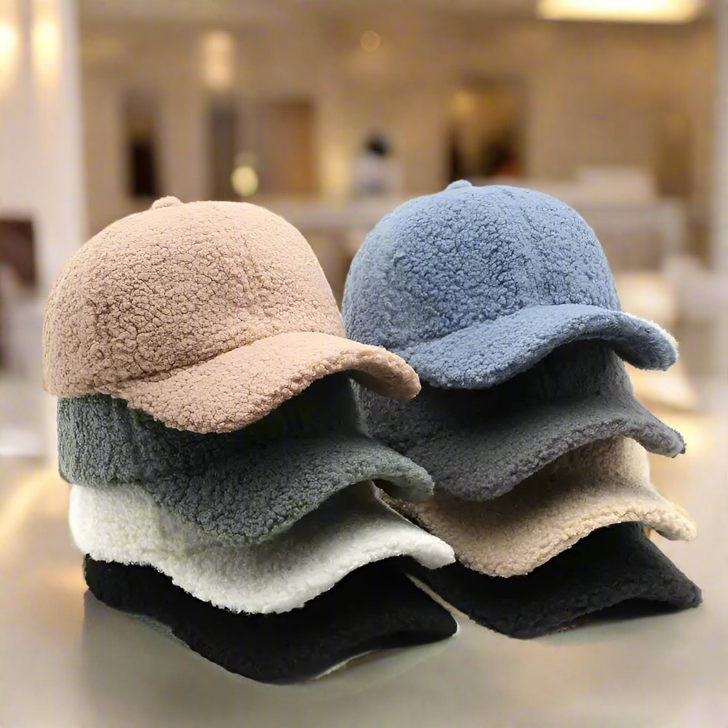 Verstelbare Wintermuts van Zachte Teddystof voor Comfort en Stijl – Perfect voor Koude Dagen en Casual Outfits