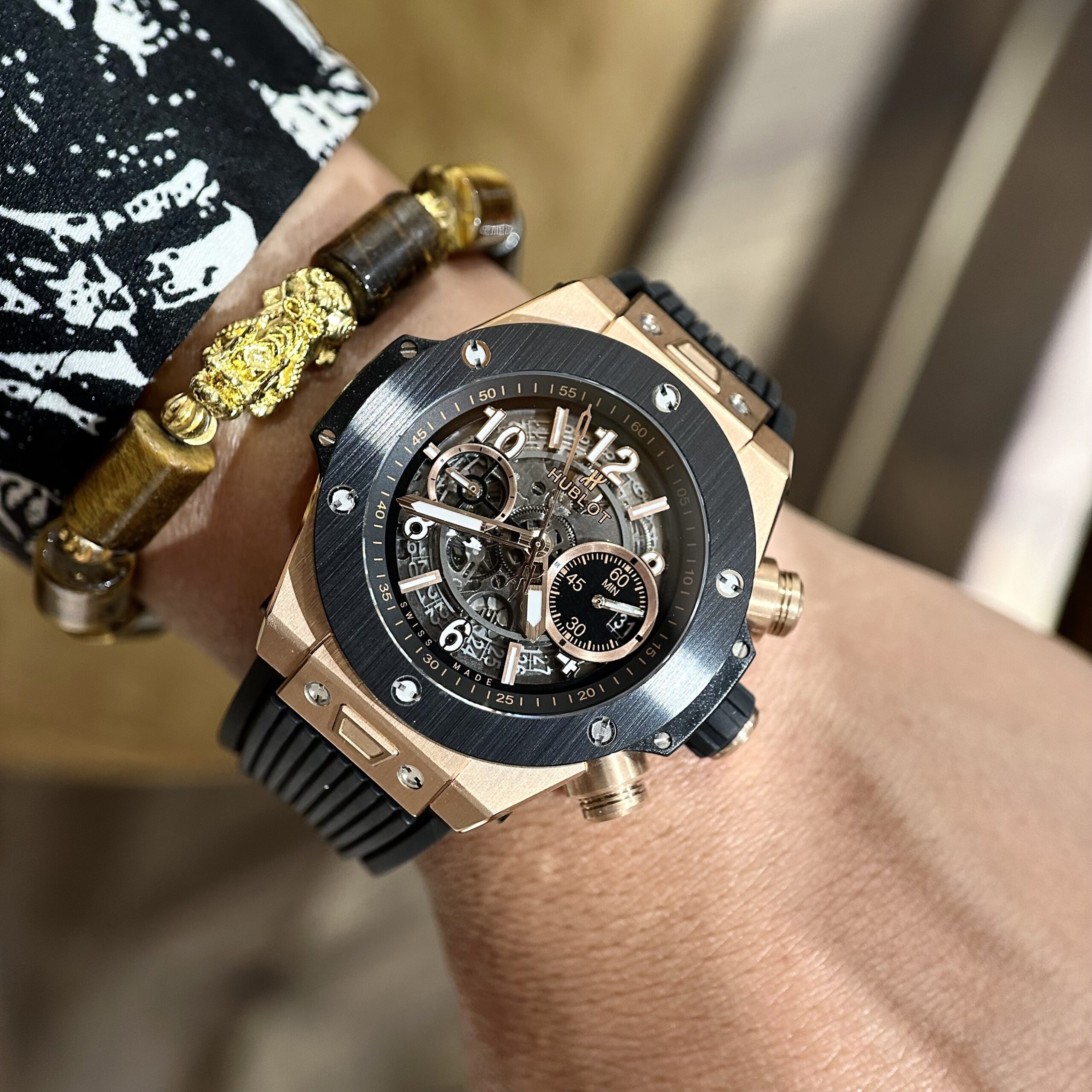 Hublot Replica 1:1 Watch Big Bang Unico King Gold Demi Black BBF Factory 44mm - Top club