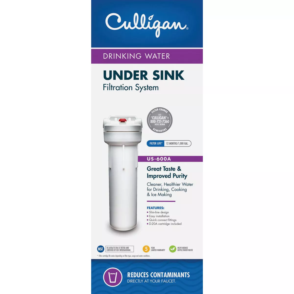 Culligan Under-Sink Drinking Water Filter