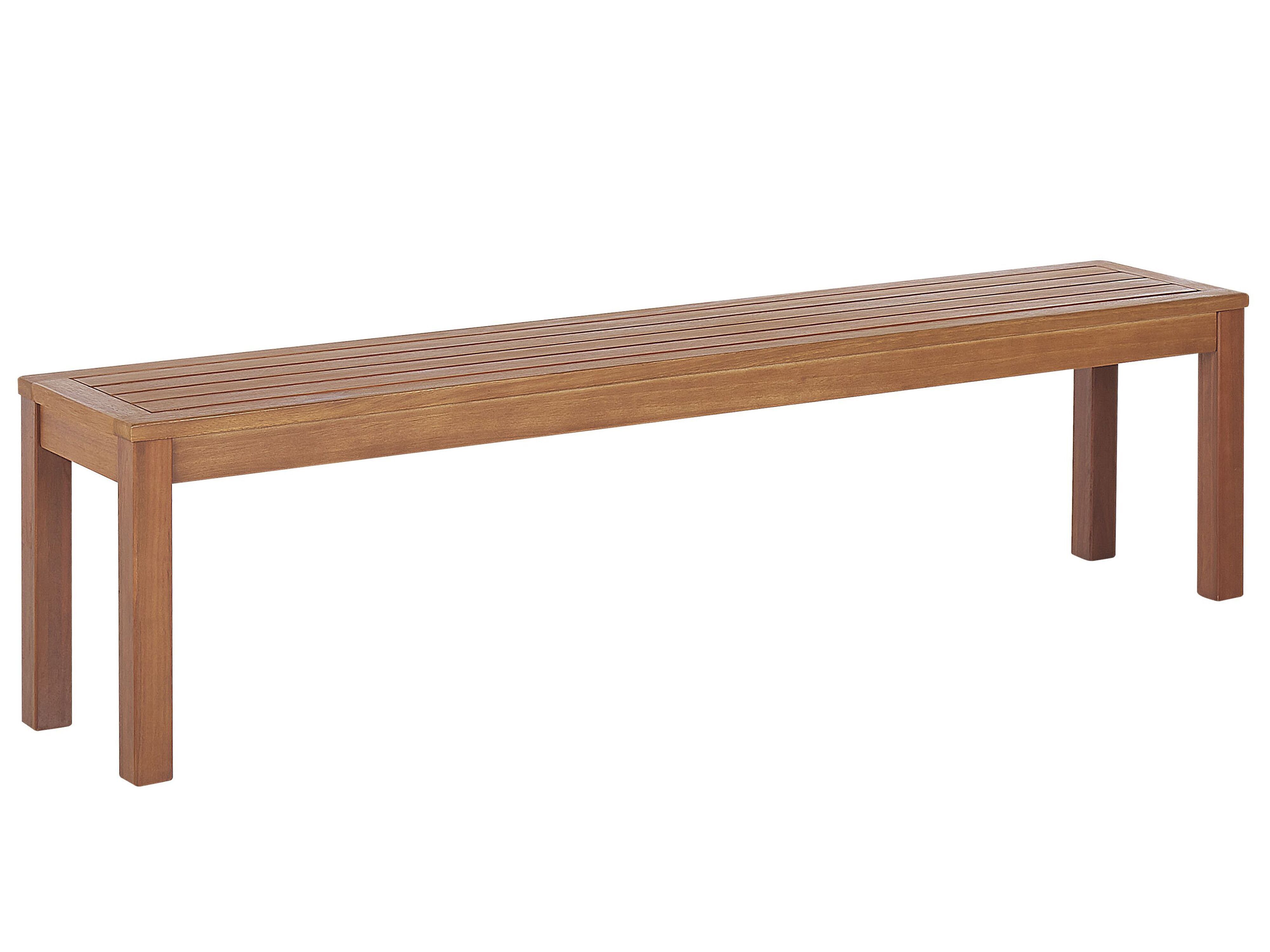Garden Bench MONSANO 170 cm Eucalyptus Wood Brown