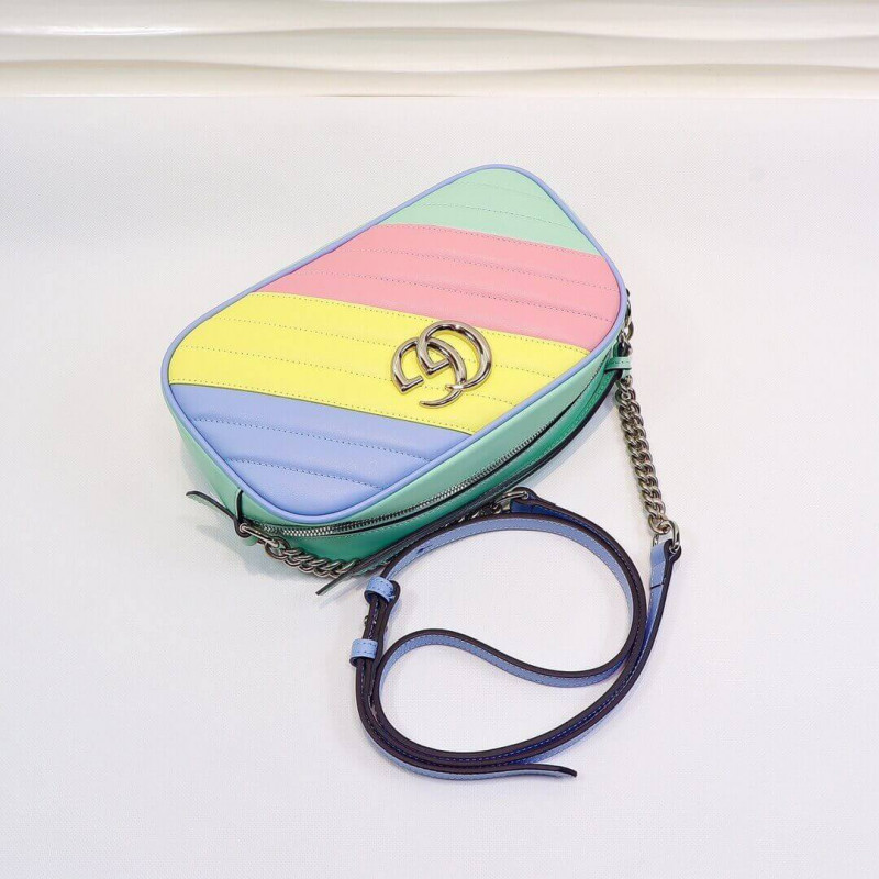 Replica Gucci Gg Marmont Small Shoulder Bag In Pastel And Rainbow 4476321:1High-quality replica