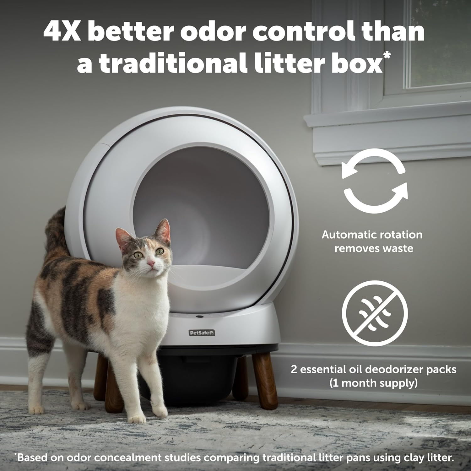 PetSafe Automatic Cat Litter Box Self Cleaning, App Controlled Self Cleaning with Health Monitoring - Image 3