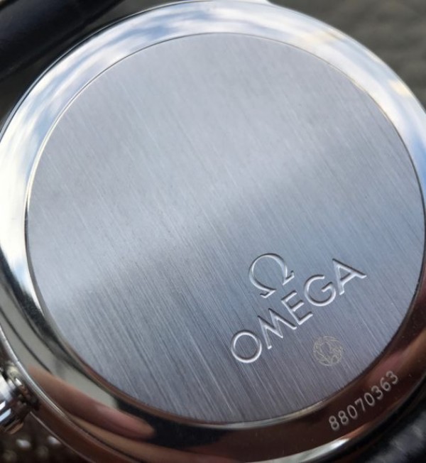 Replica Omega MKF De Ville 37mm SS Blue Dial Black Leather Strap A2829 - Top club