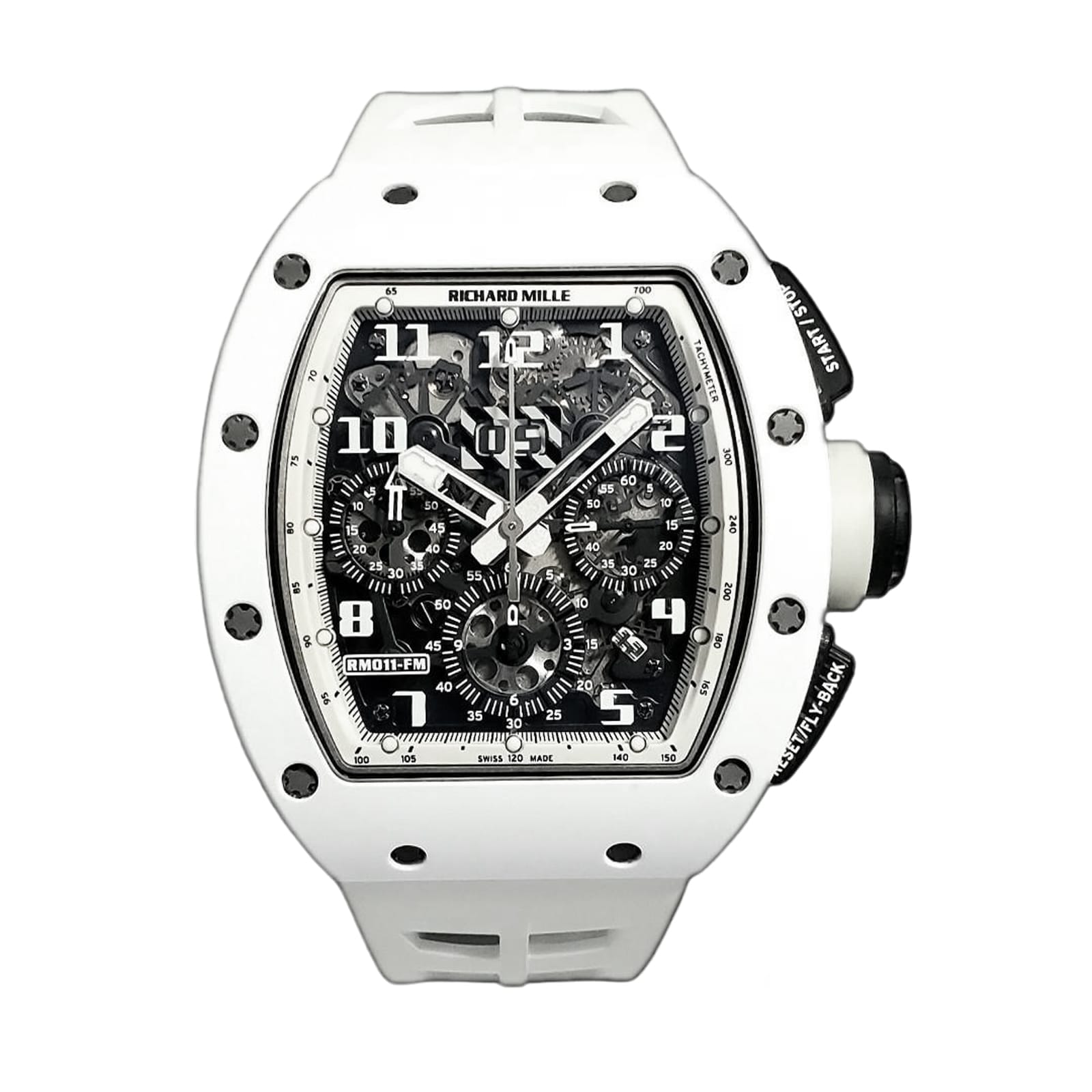 Richard Mille Replica Watch RM 011 Automatic Flyback Chronograph Felipe Massa White Ghost America Limited Edition(1:1 replica) - Top club
