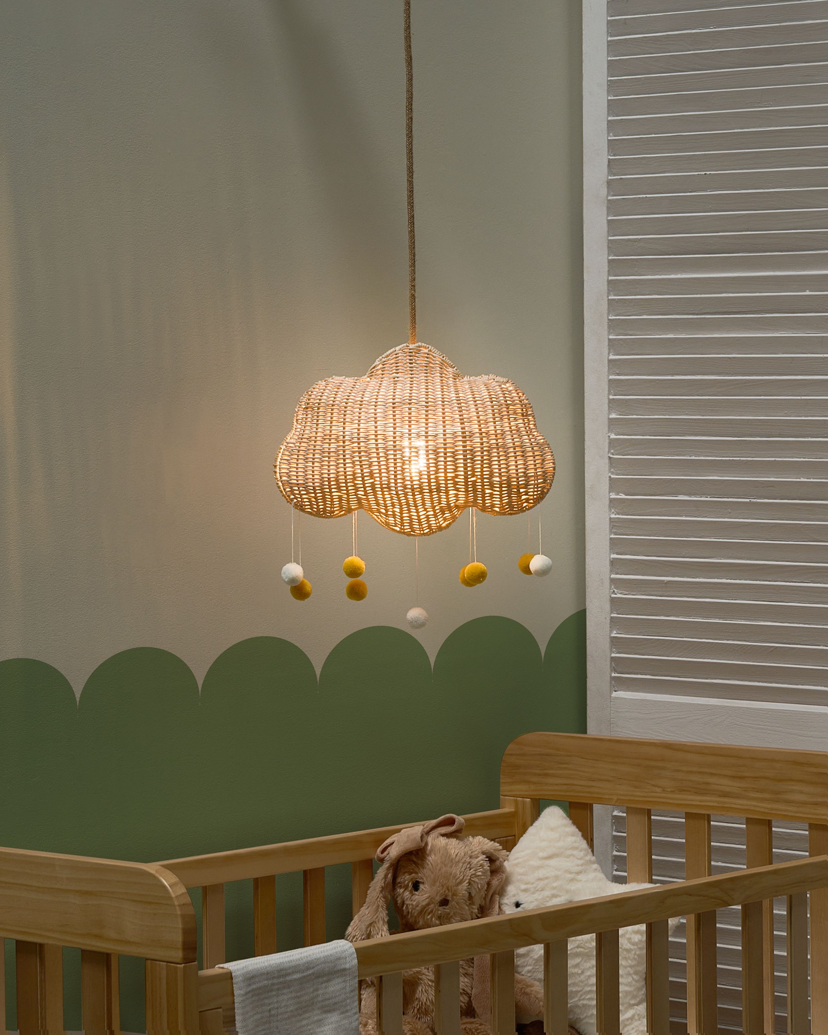 Pendant Lamp Cloud ONON Rattan Natural