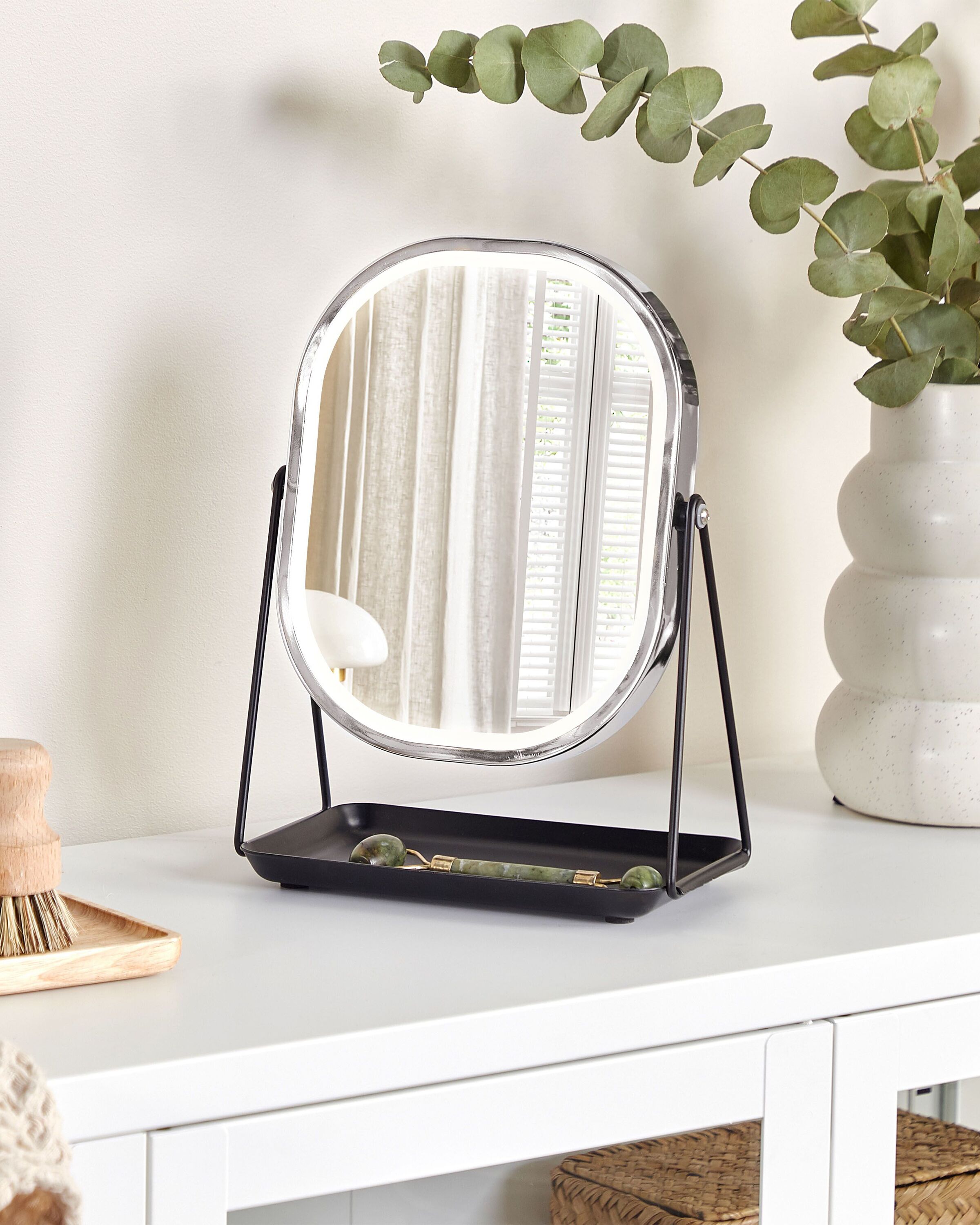 Makeup Mirror LED DORDOGNE Silver