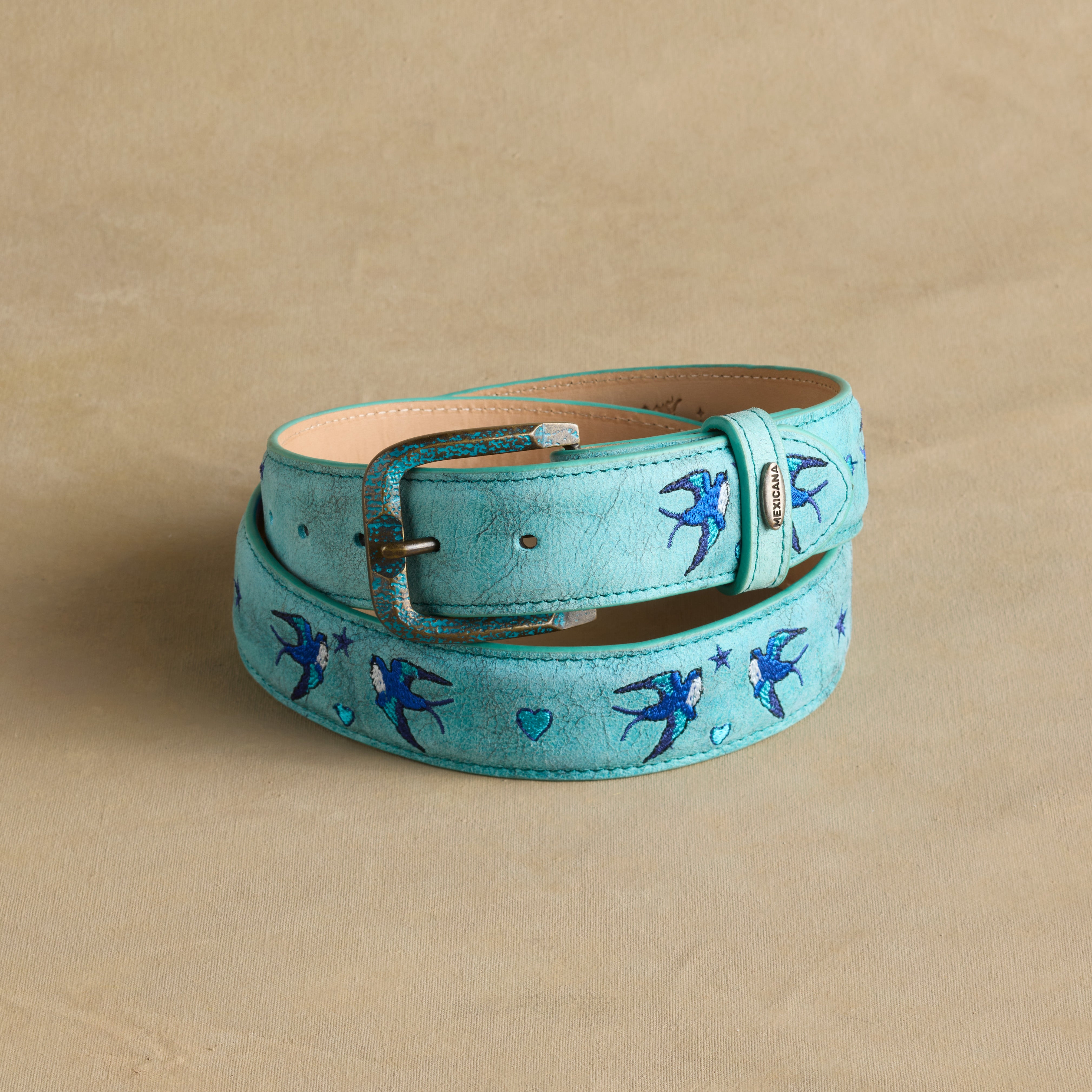 Swallow Song Embroidered Belt - Sundance Clothing