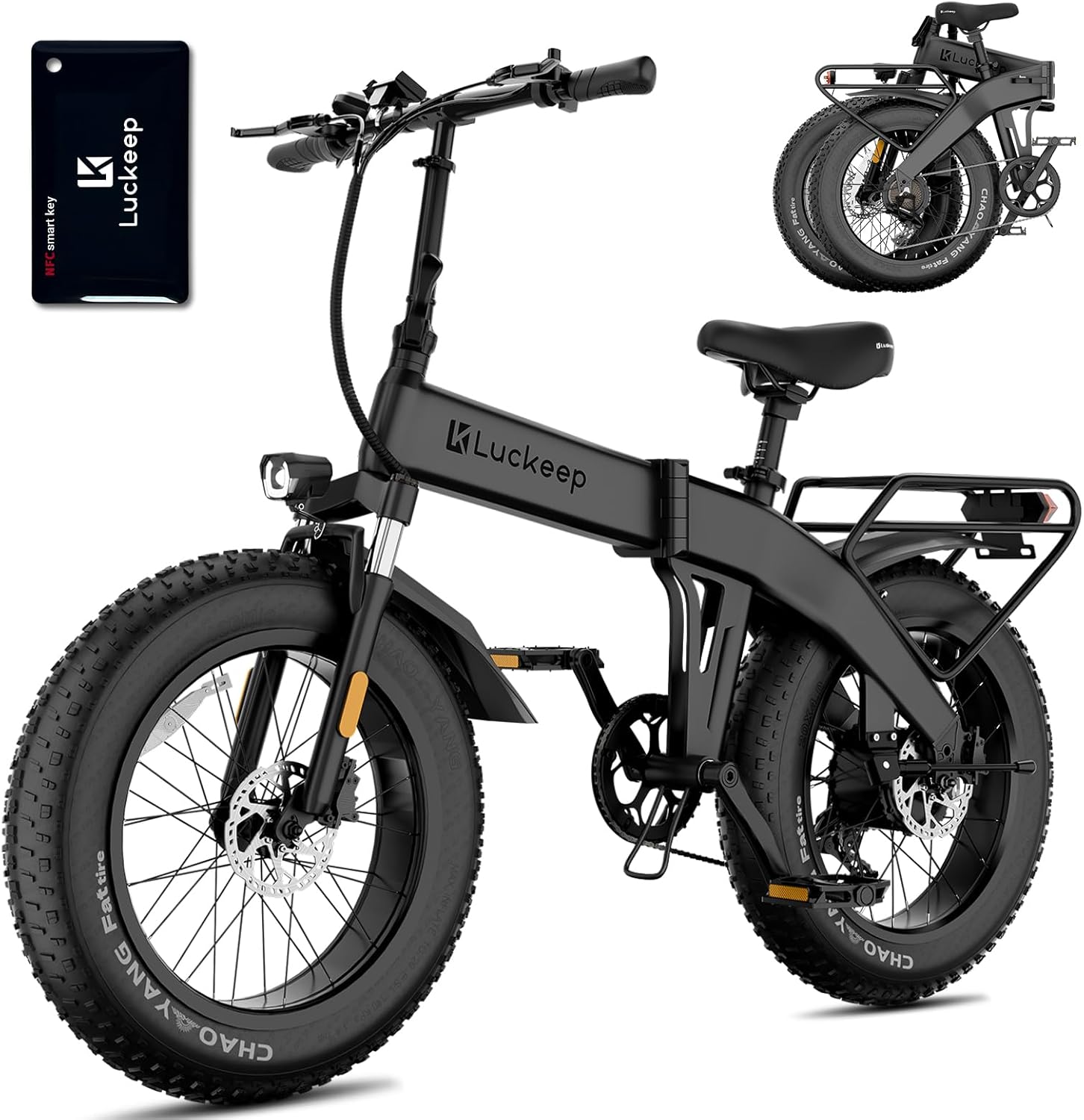 Folding Electric Bike for Adults 1500W Peak Motor, 28MPH 60 Miles,720WH Battery 20