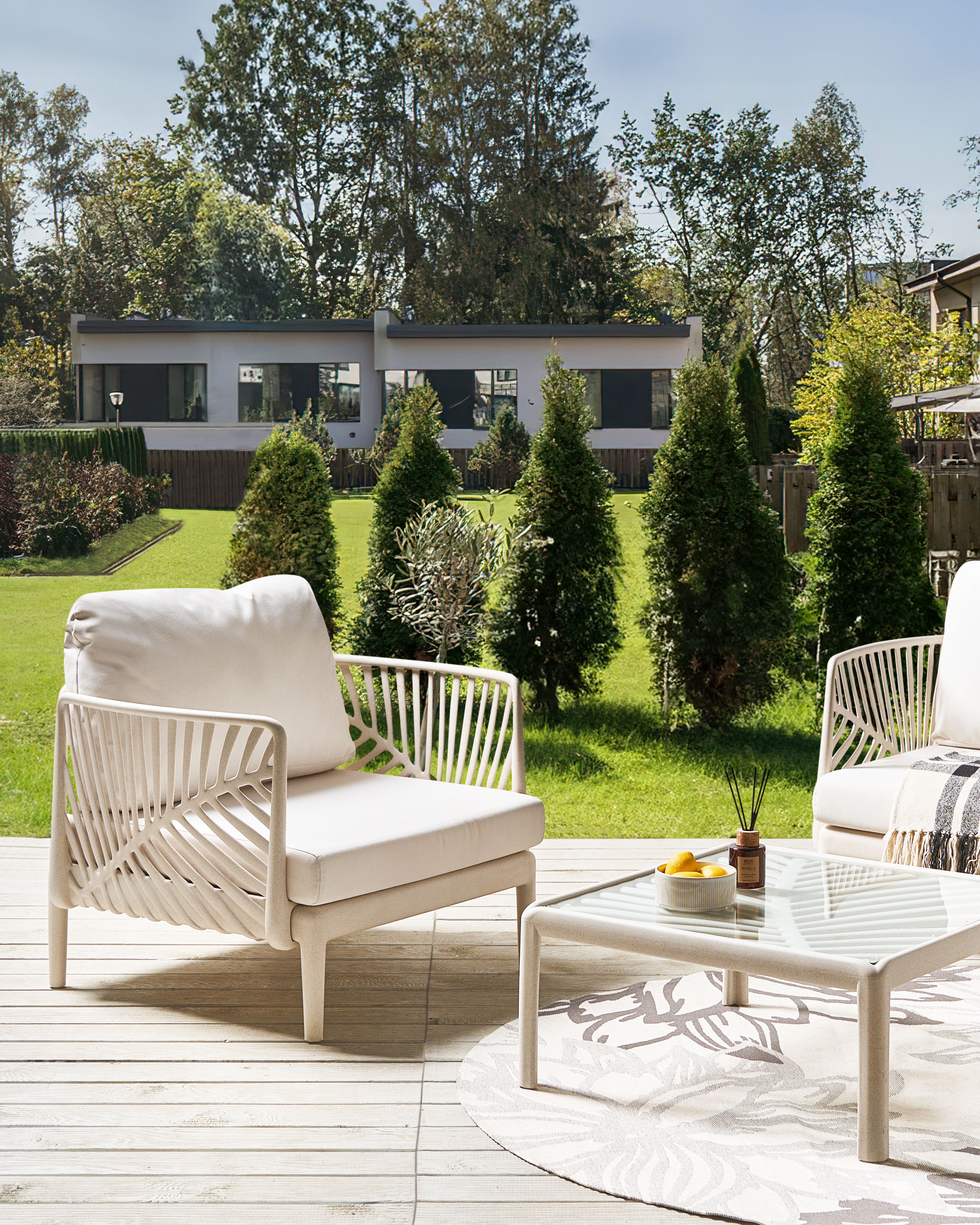 Garden Armchair SATURNIA Light Beige