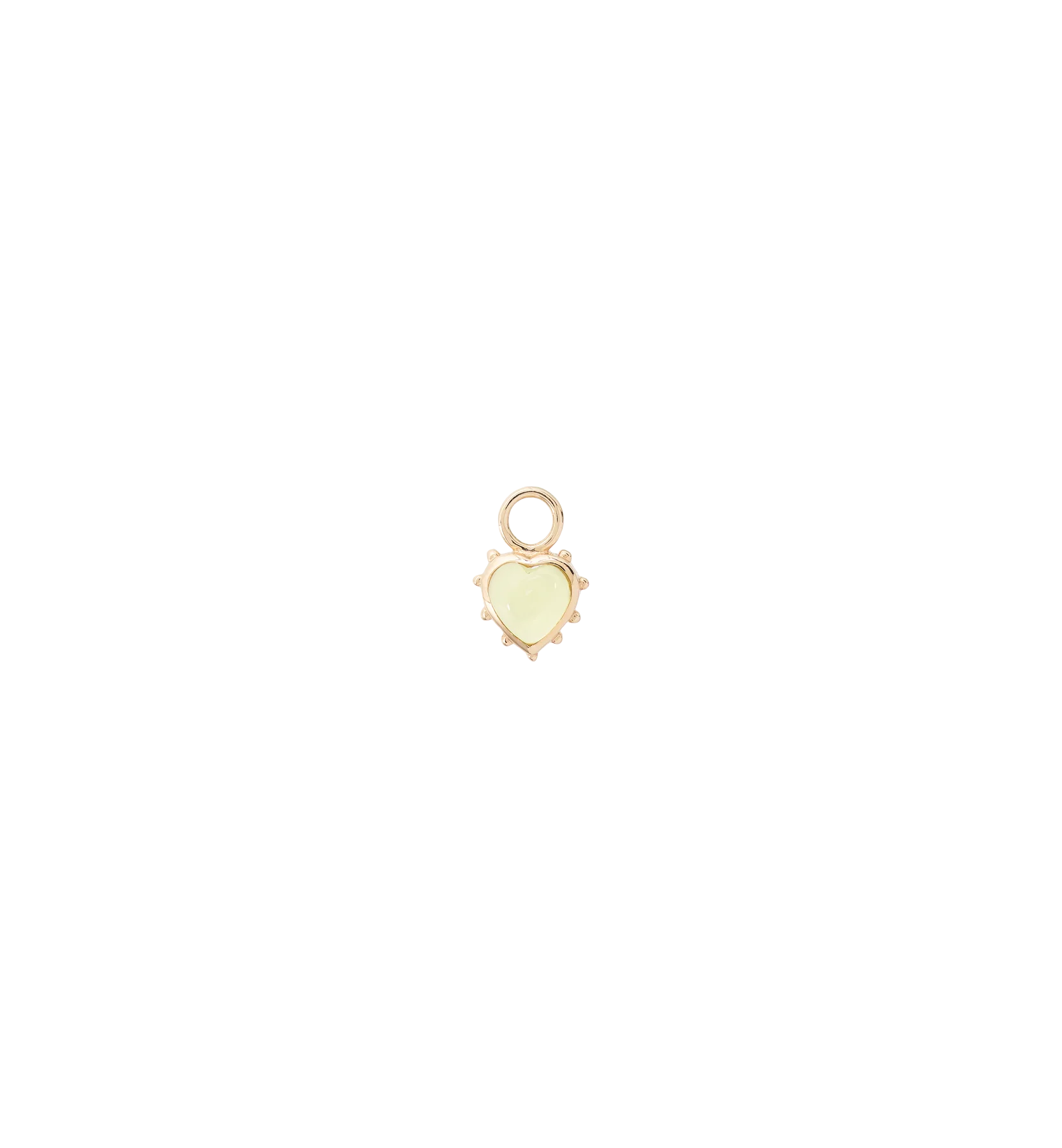 Loving Hollow Earring Charm 9K