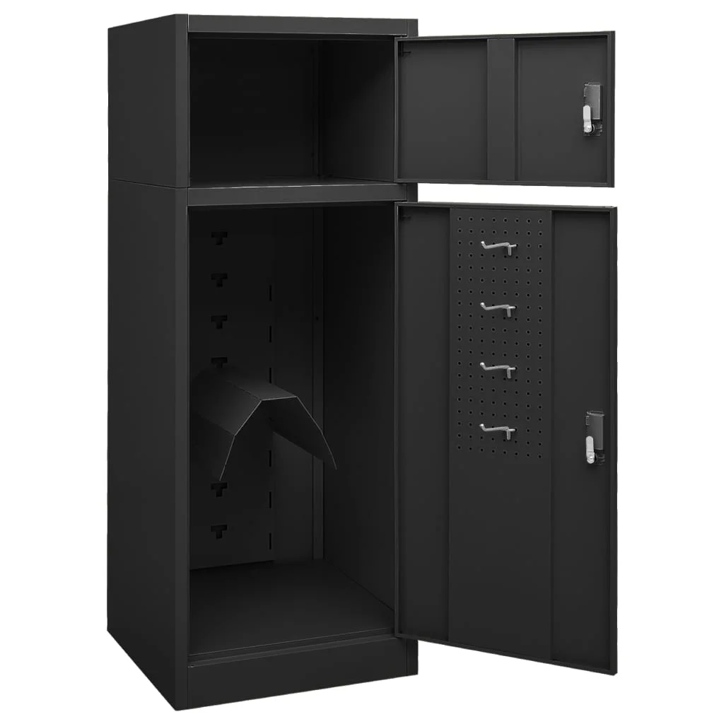 vidaXL Saddle Cabinet Steel Storage Rack Tack Locker Furniture Multi Colors - Image 30
