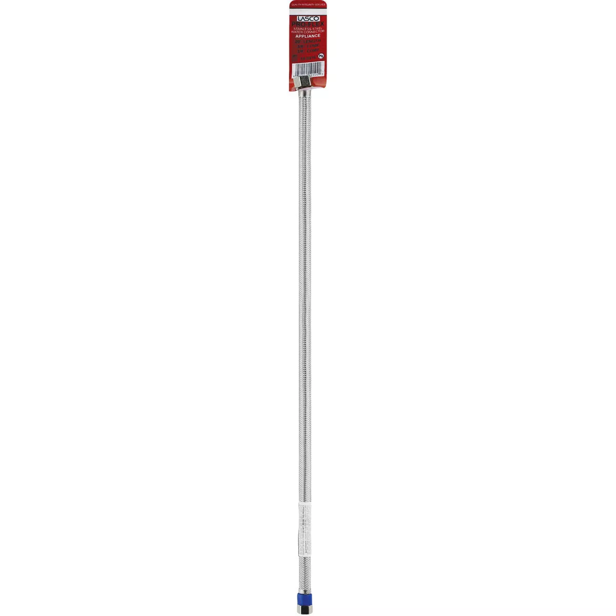 Lasco 3/8 In.C x 3/8 In.C x 20 In. L Braided Stainless Steel Flex Line Appliance Water Connector
