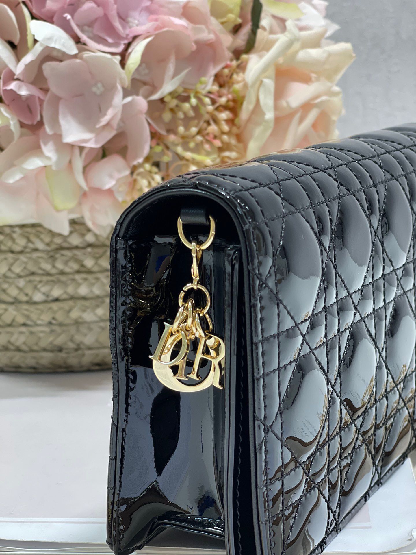 Christian Dior Lady Dior Pouch Black, For Women, Women’s Handbags 8.5in/21.5cm CD S0204OVRB_M9001:1High-quality replica