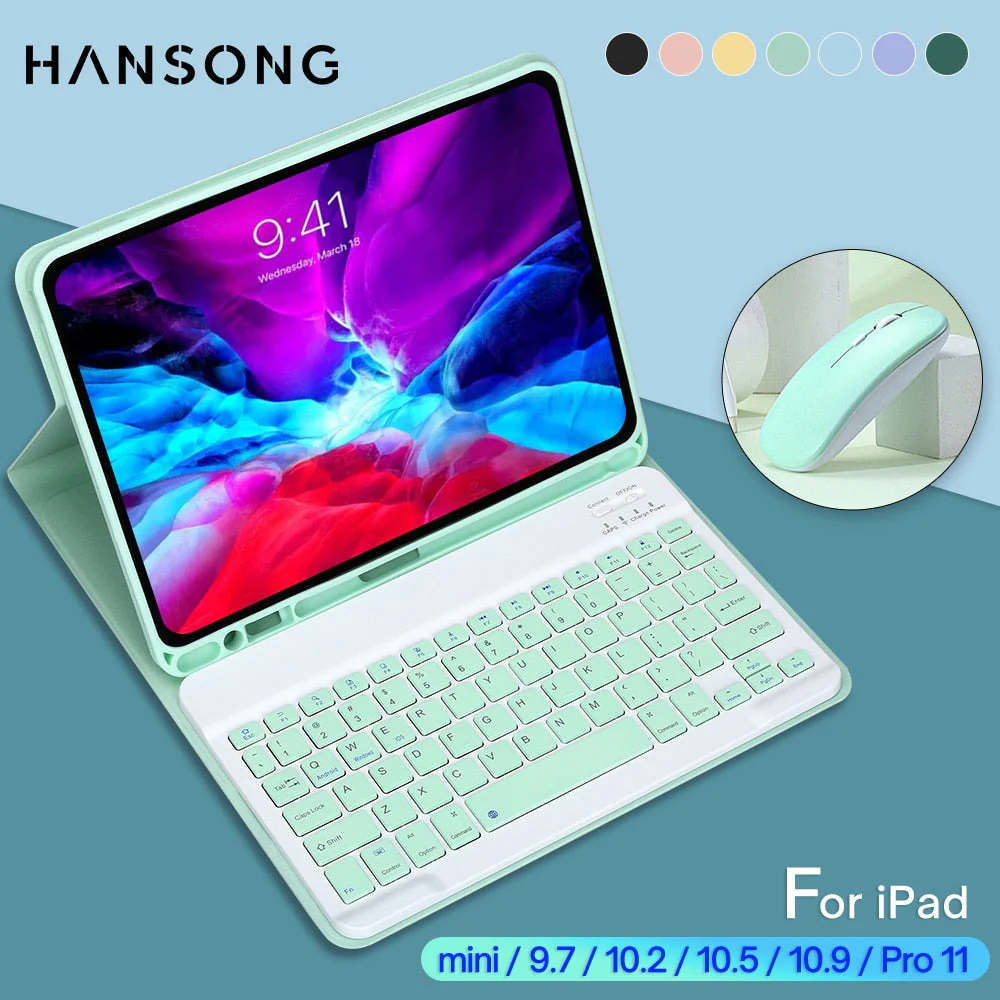 PU Leather iPad Case with Stand and Keyboard - Wholesale & Influencer