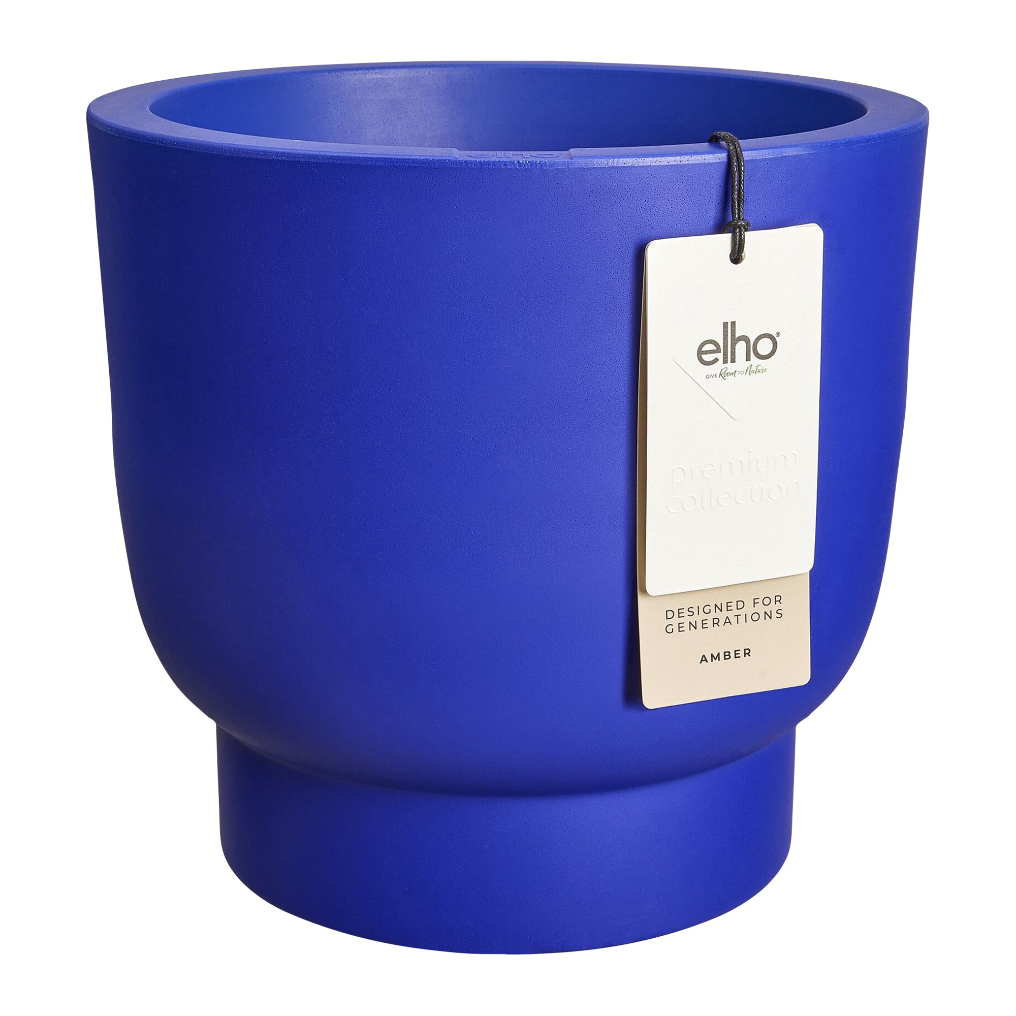 Elho Amber Grail 40 - Royal blue - Ø 38 x H 36 cm - Binnen en Buiten -