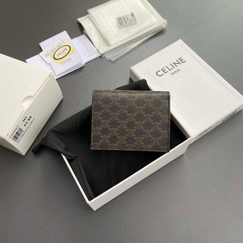 CELINE TRIOMPHE logo printed card bag business card holder