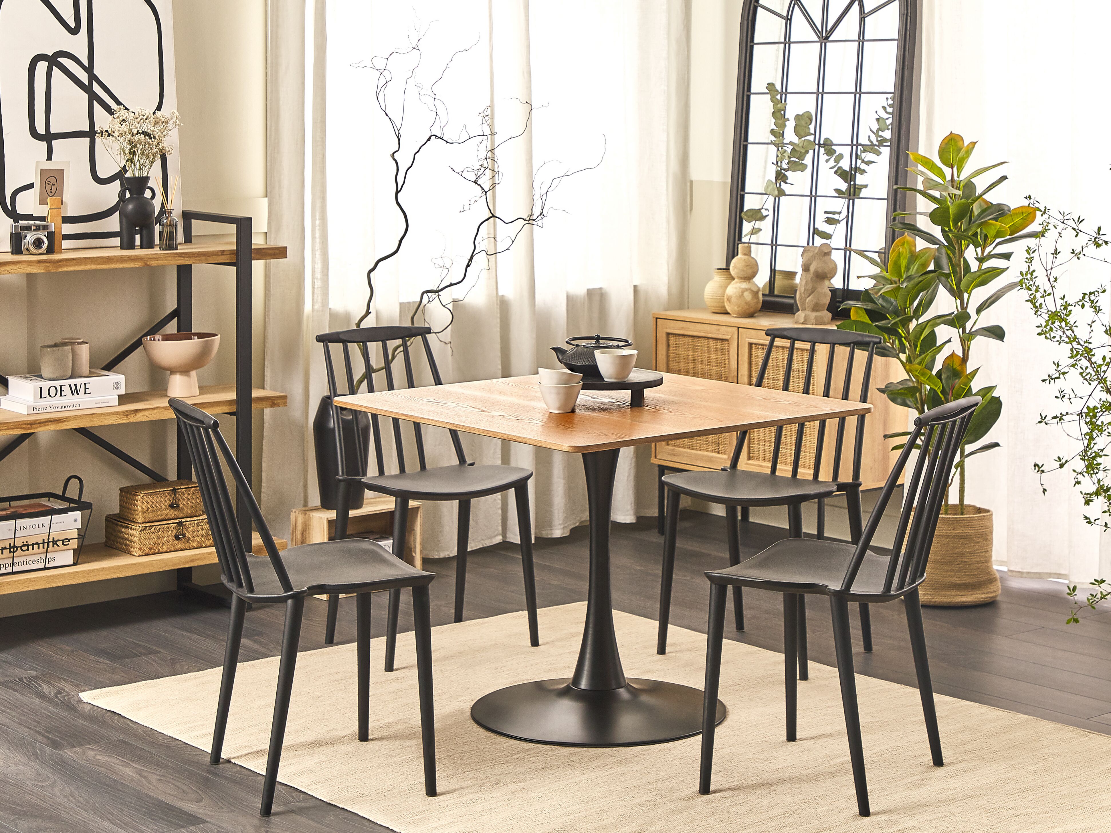 Dining Table BOCA Light Ash Wood 90 cm 90 cm