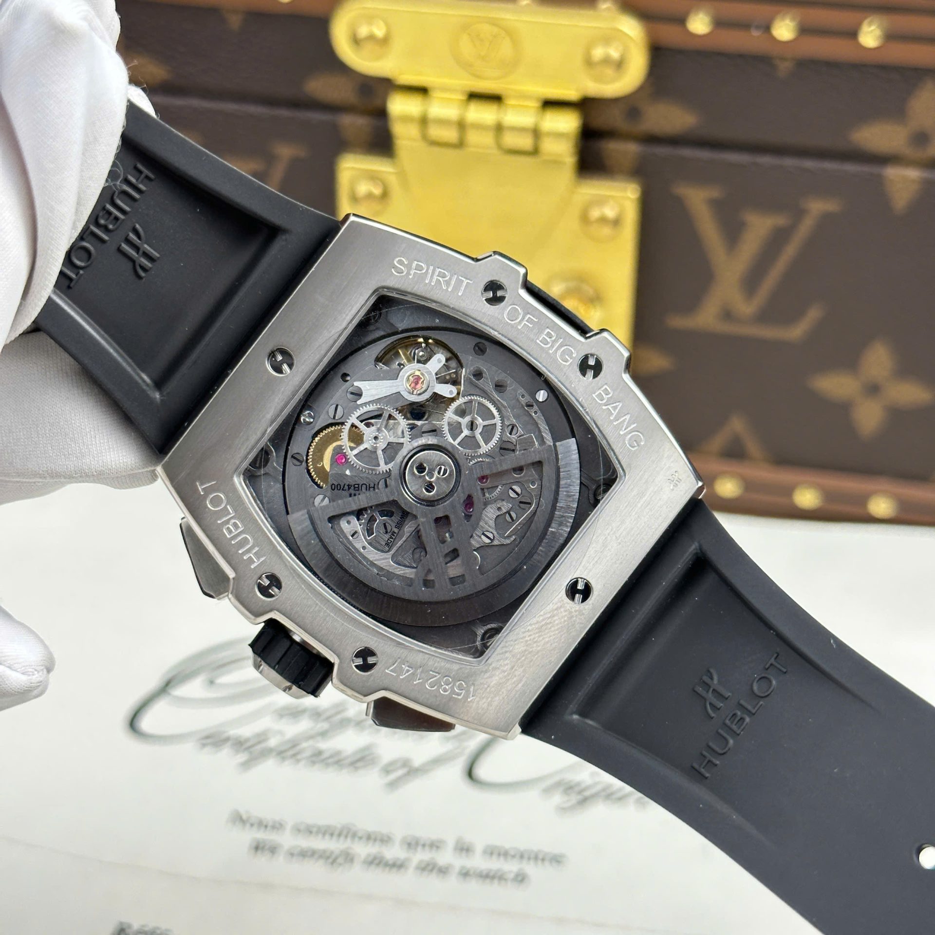 Hublot Spirit Of Big Bang Titanium Replica Watch Dial Blue BBF Factory 42mm - Top club