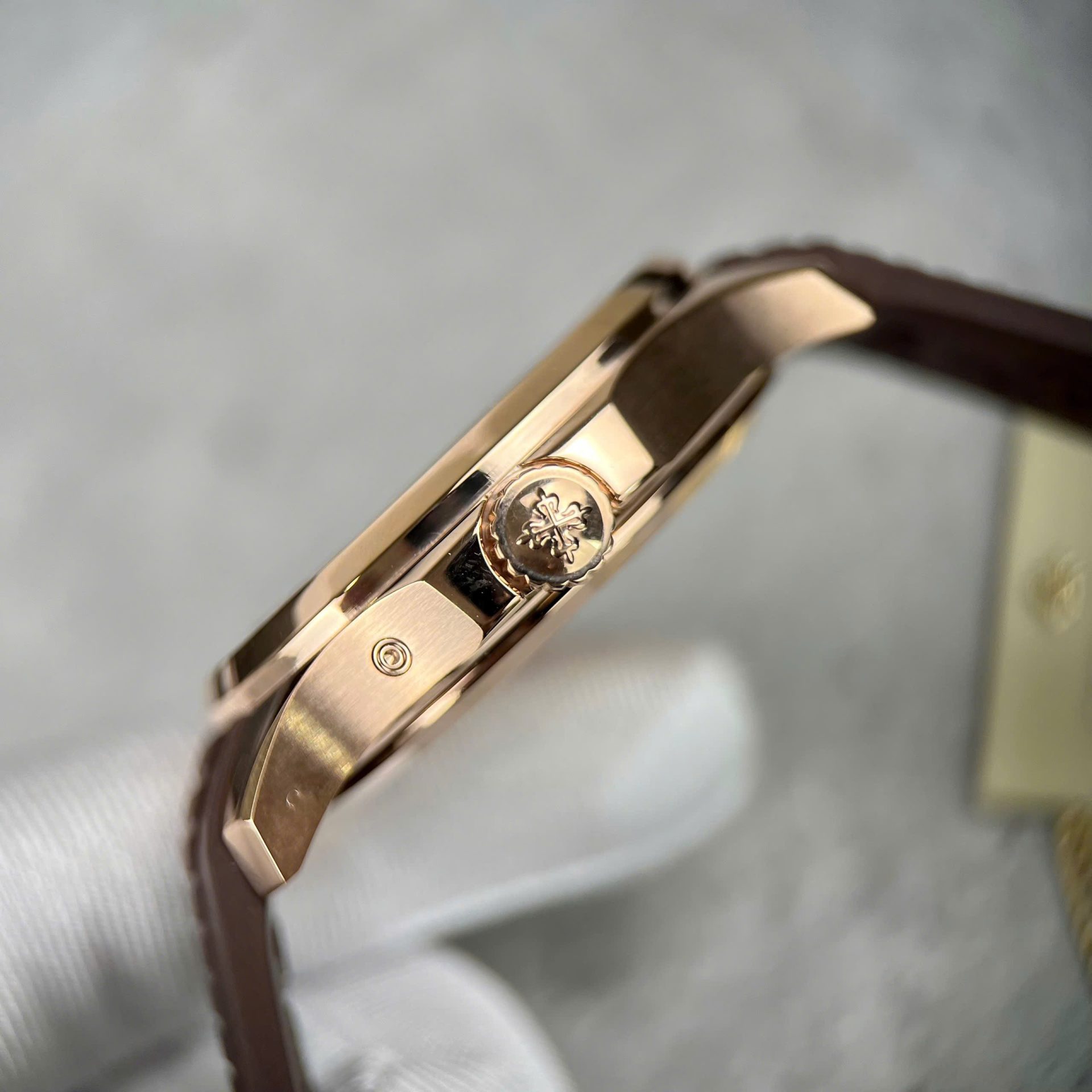 Patek Philippe Aquanaut 5164 Brown Dial Custom 18K Gold Wrapped 40.8mm - Top club