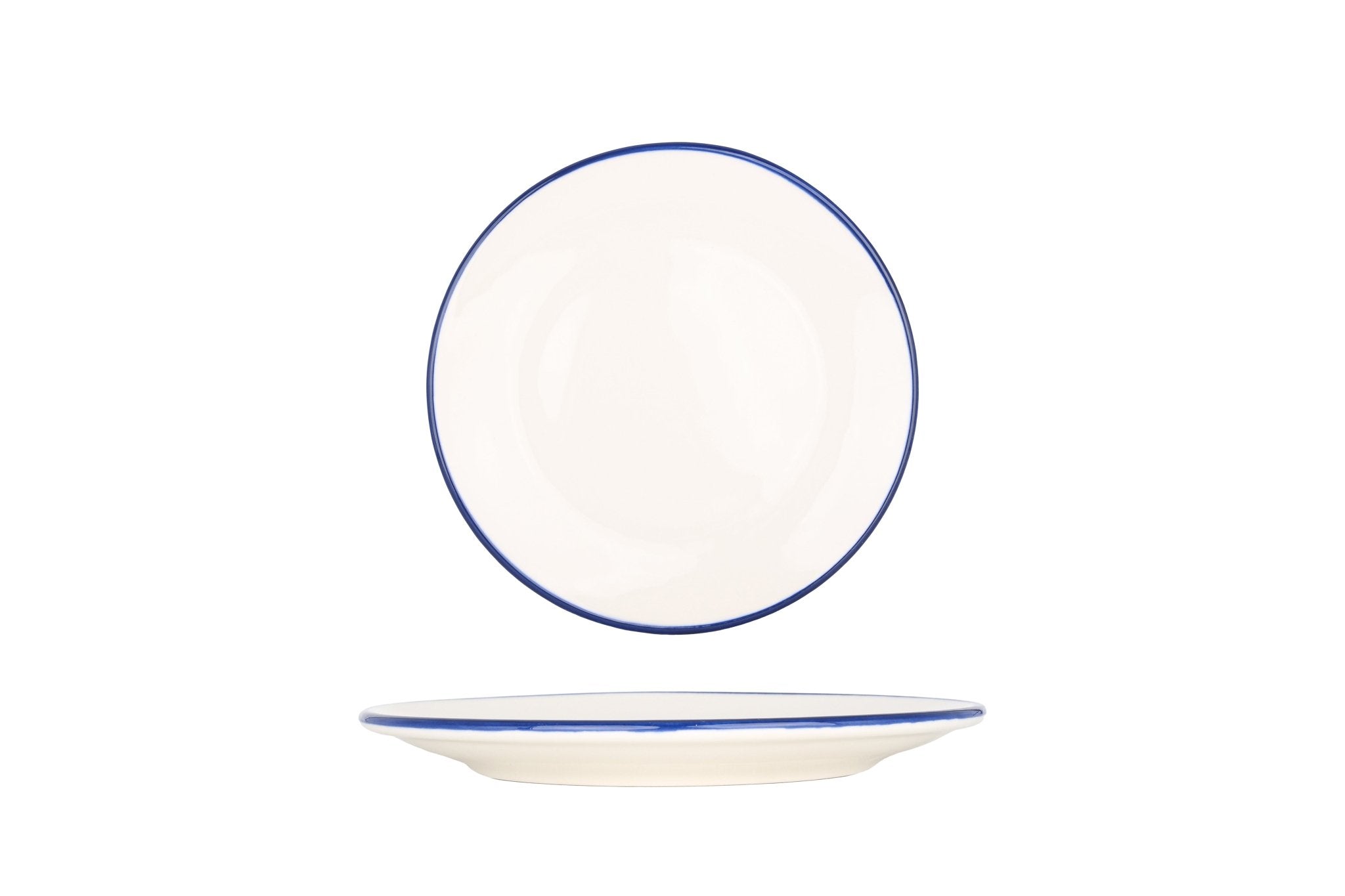 Bonna Gebaksbord - Linea Blue - Porselein - 21 cm - set van 6