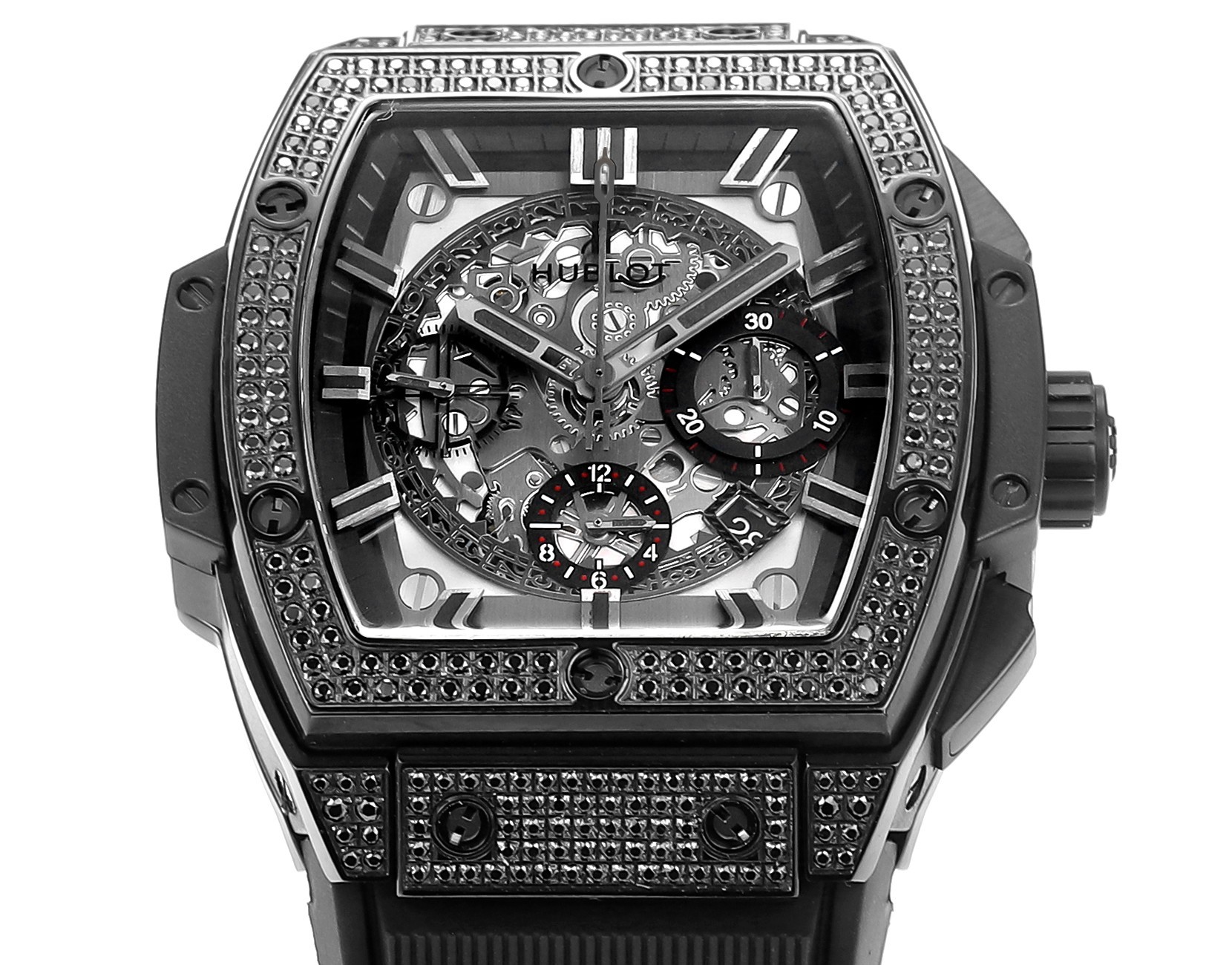Hublot SPIRIT OF BIG BANG Chronograph, 45 mm Textured rubber strap(1:1 replica) - Top club