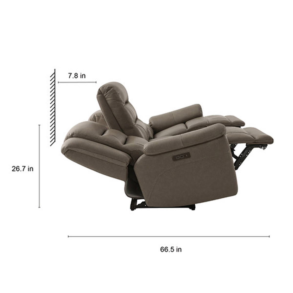 Mason Leather Power Reclining Sofa with Power Headrests - Image 3