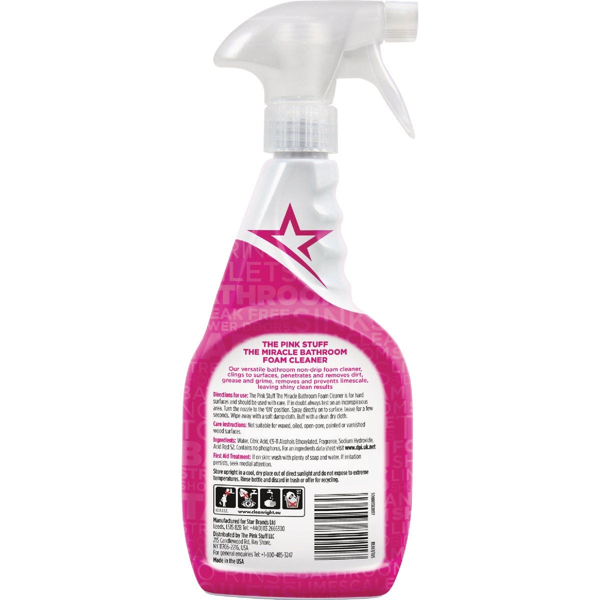The Pink Stuff 25.4 Oz. Miracle Bathroom Foam Spray Cleaner