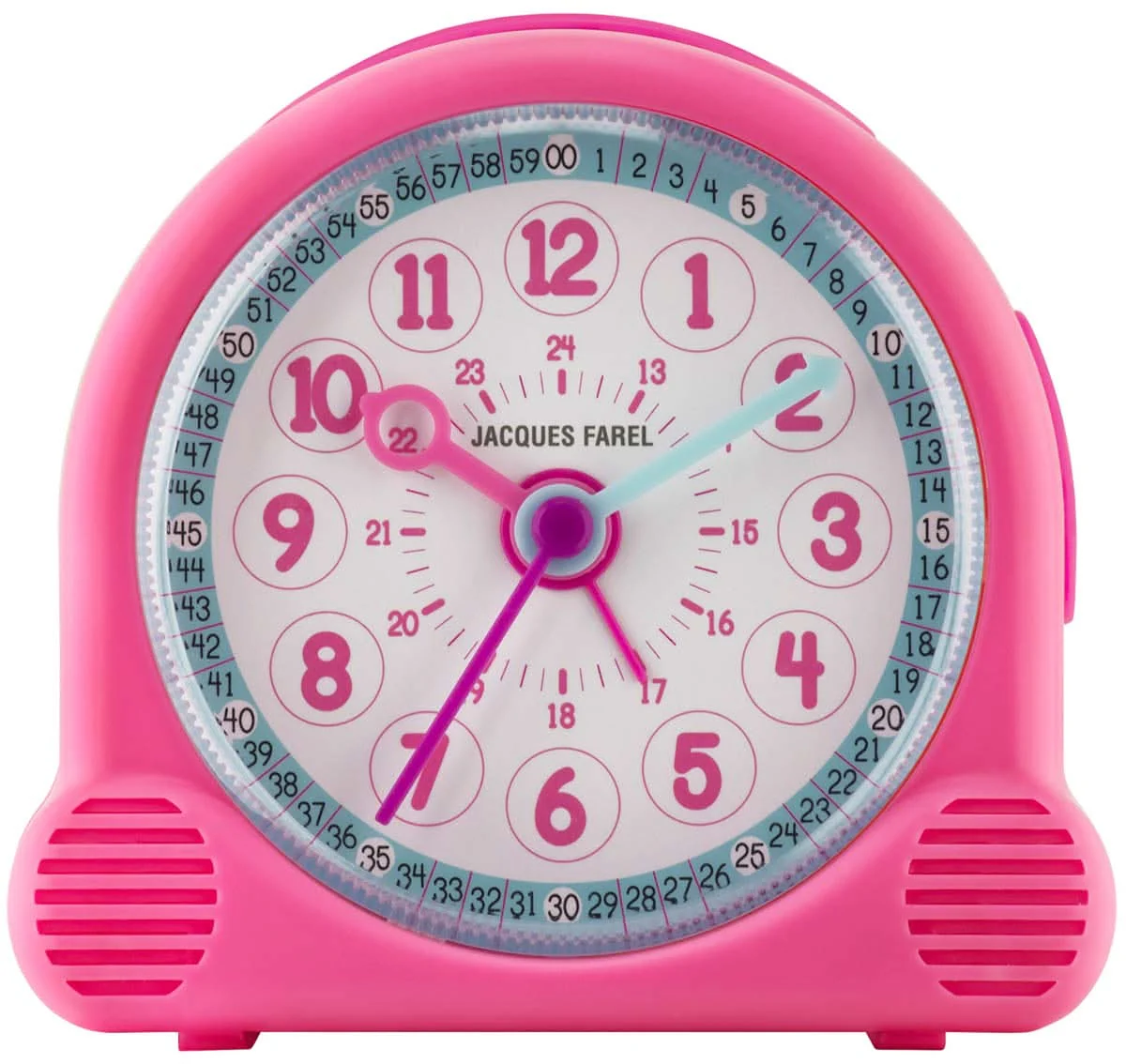 Jacques Farel Lernwecker Kids Alarm Clock 10x10x6 cm Plastic • Geräuscharm • Lernfunktion