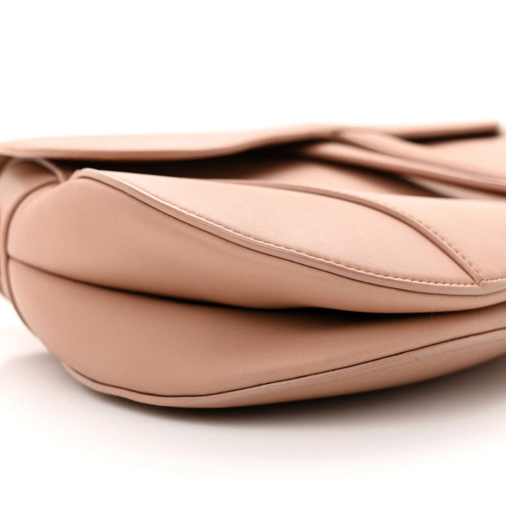 Dior Blush Ultra Matte Calfskin Leather Medium Saddle Bag Matte Beige Hardware Reps1:1High-quality replica