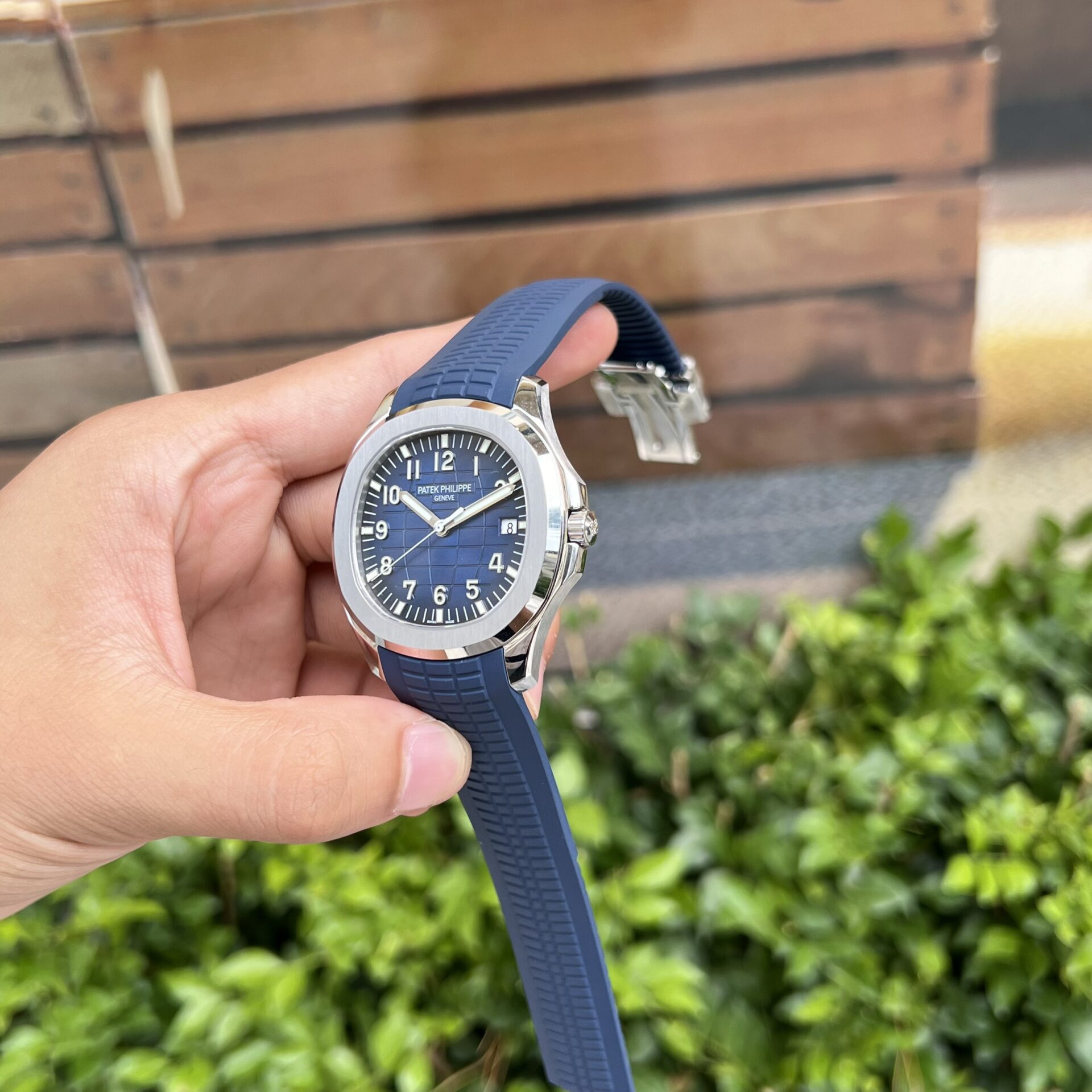 Patek Philippe Replica 1:1 Watch Aquanaut 5168G Blue Dial Rubber Strap 42mm - Top club