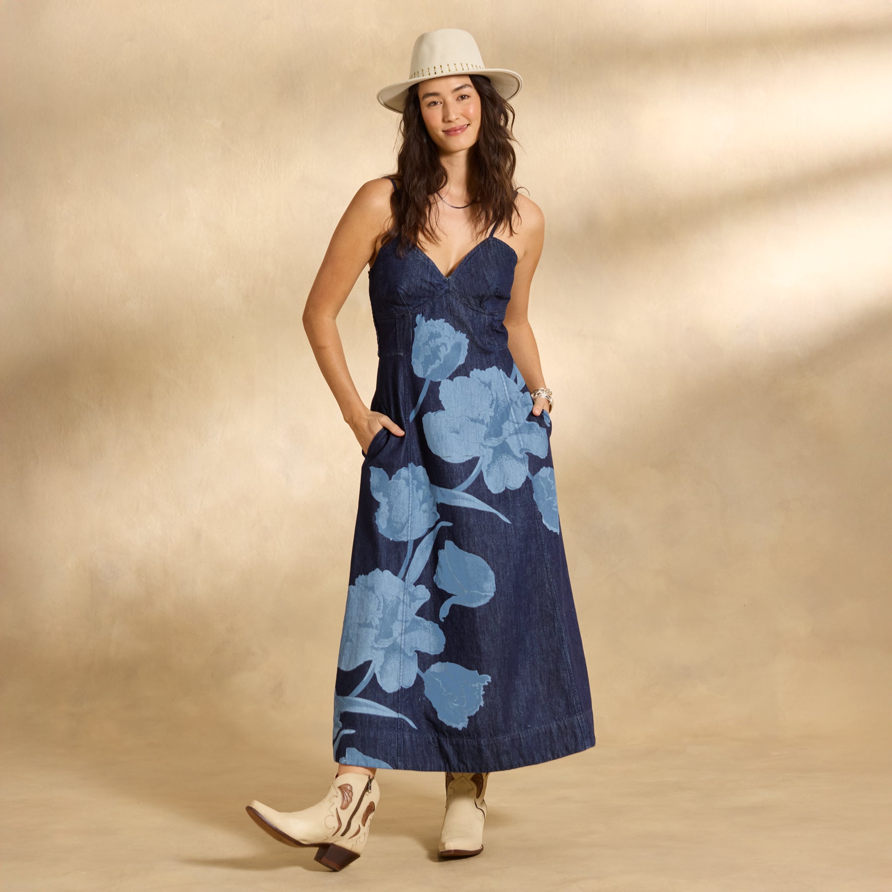 Shirin Denim Dress - Sundance Clothing